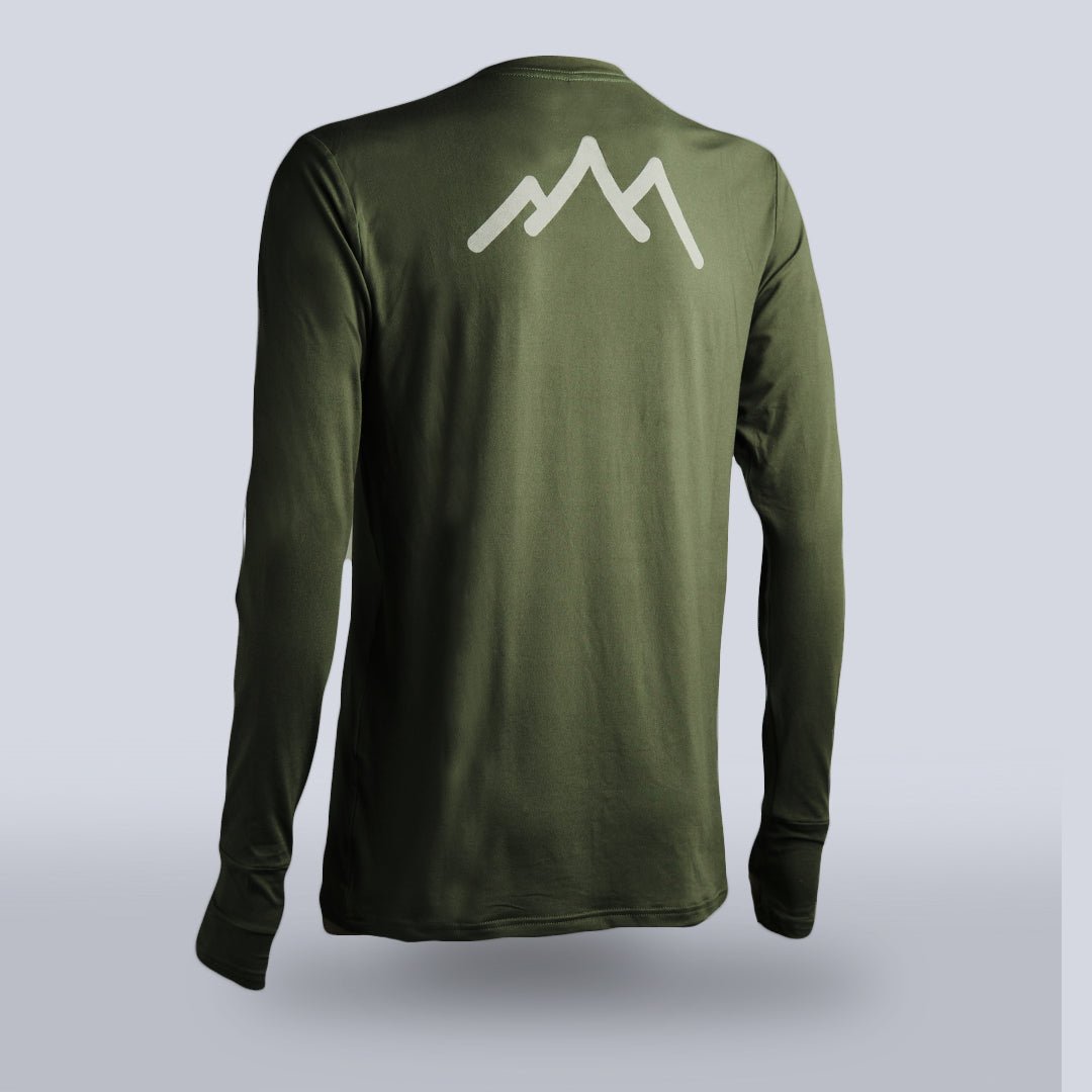 Women's Tarkine Long Sleeve Ultra-Eco Run Tee (Dark Green/Standard Thickness) - Premium from TARKINE SPORT - Just $79.95! Shop now at TARKINE RUNNING