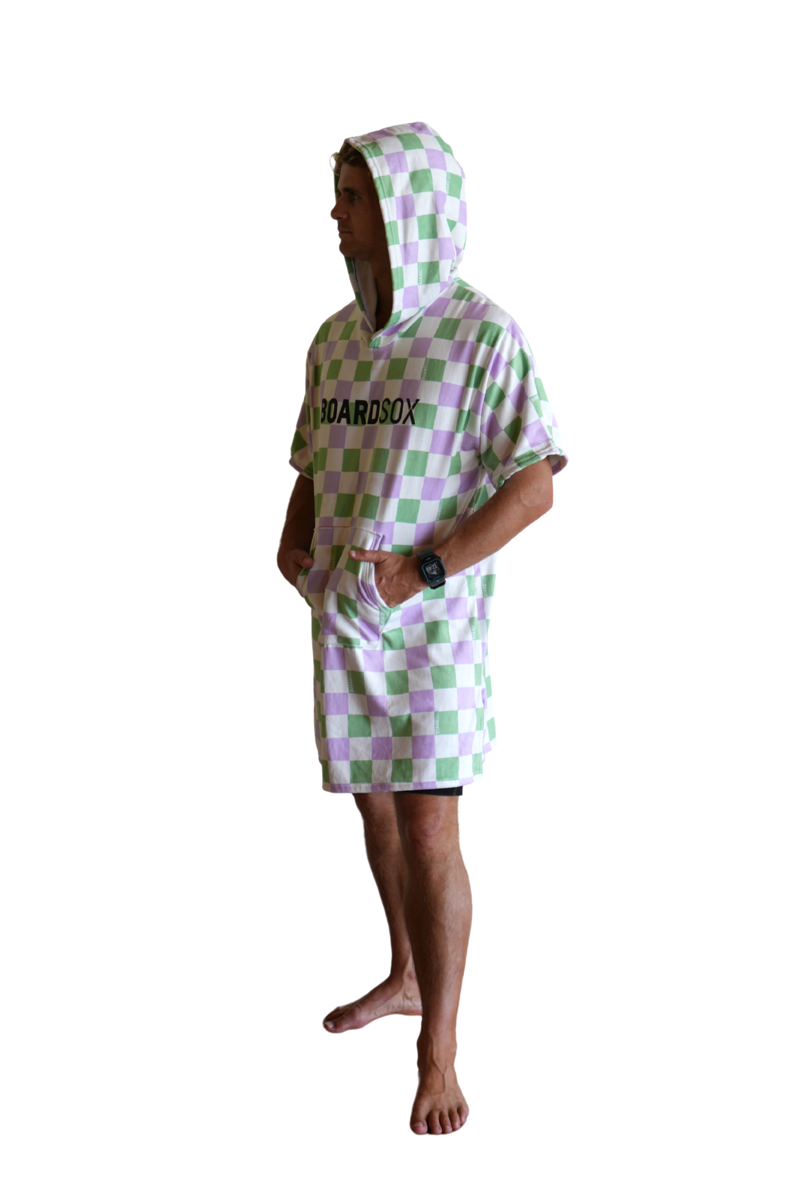 The Alana Check- Boardsox Hooded Towel + Surf Poncho