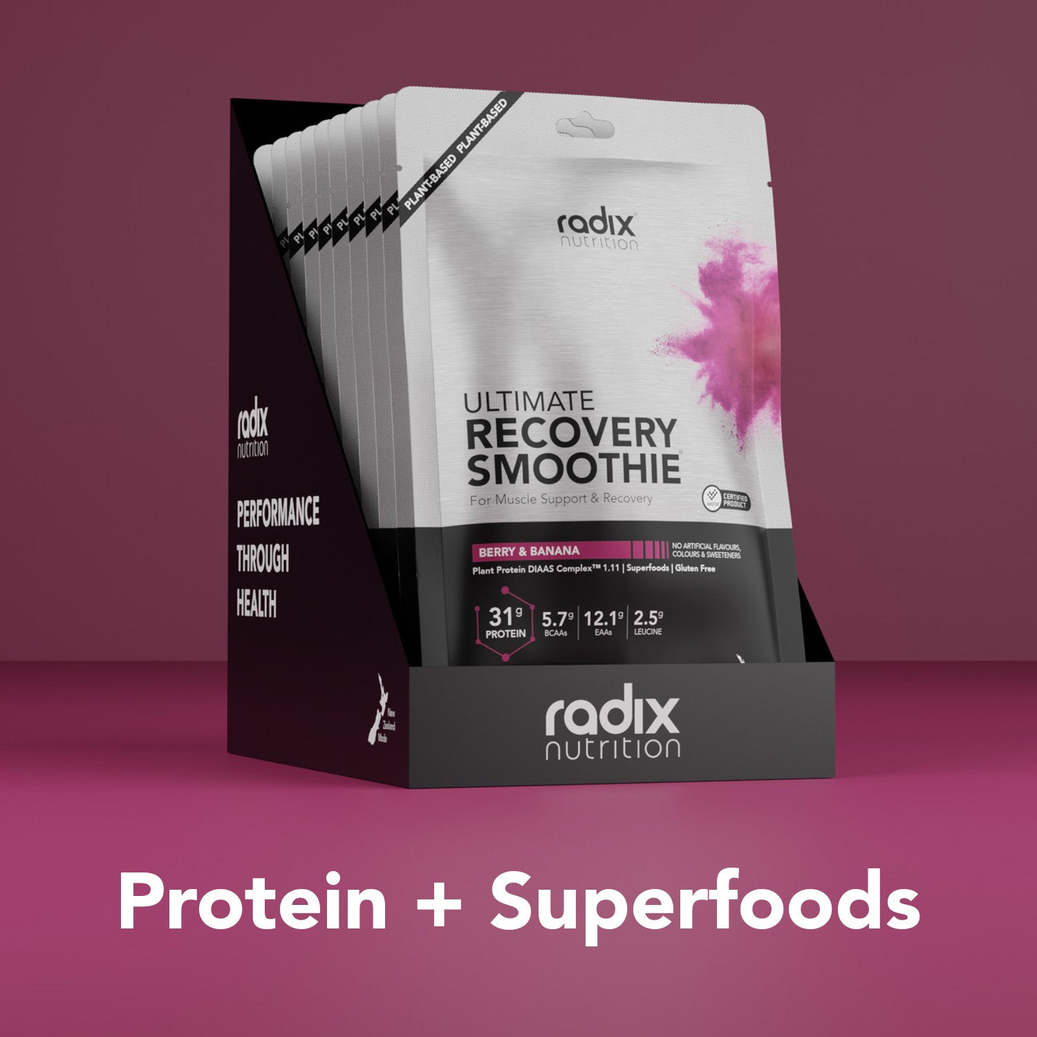 Ultimate Recovery Smoothie - Berry & Banana / 10x Single Serve