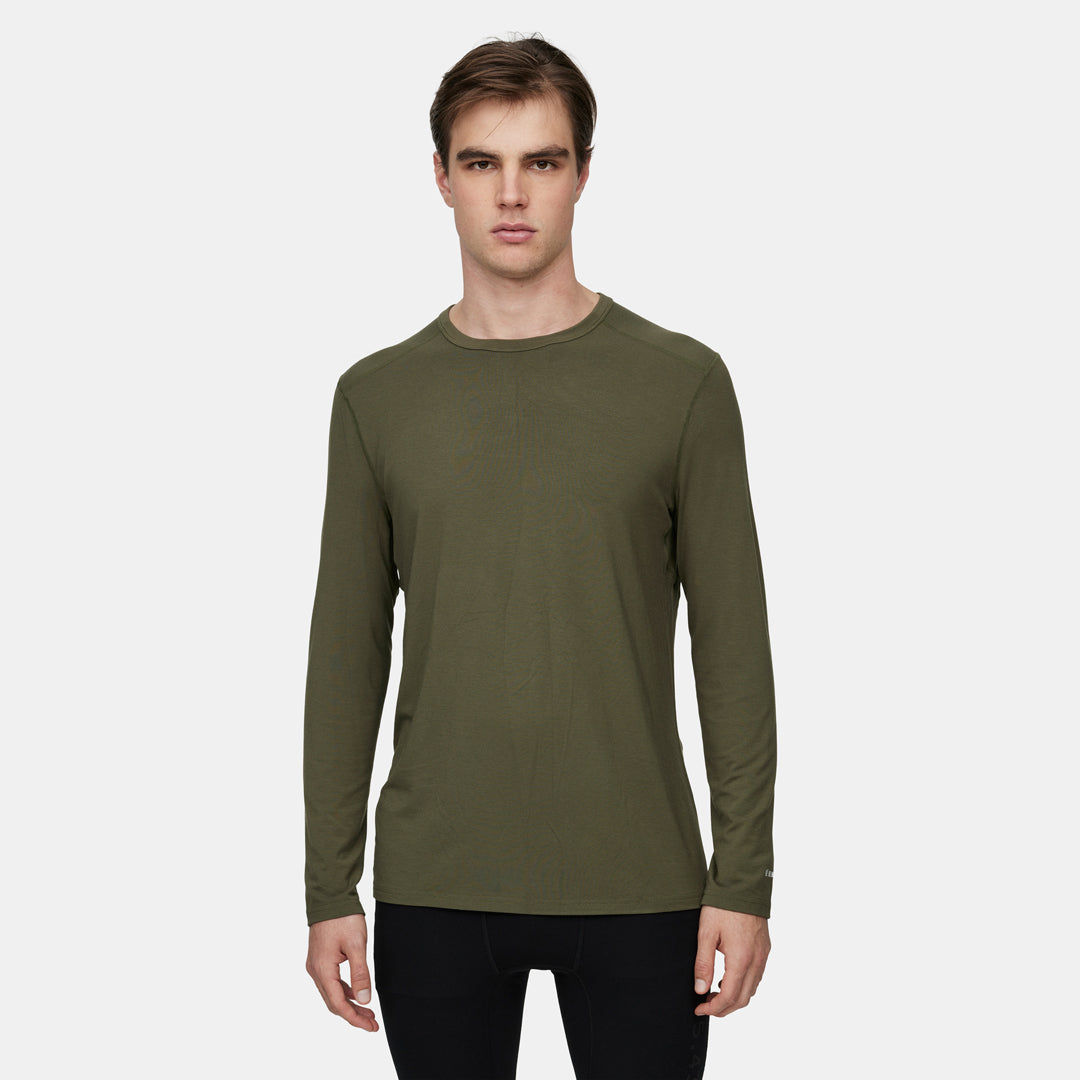 Mens Merino Midweight Base Layer Crew