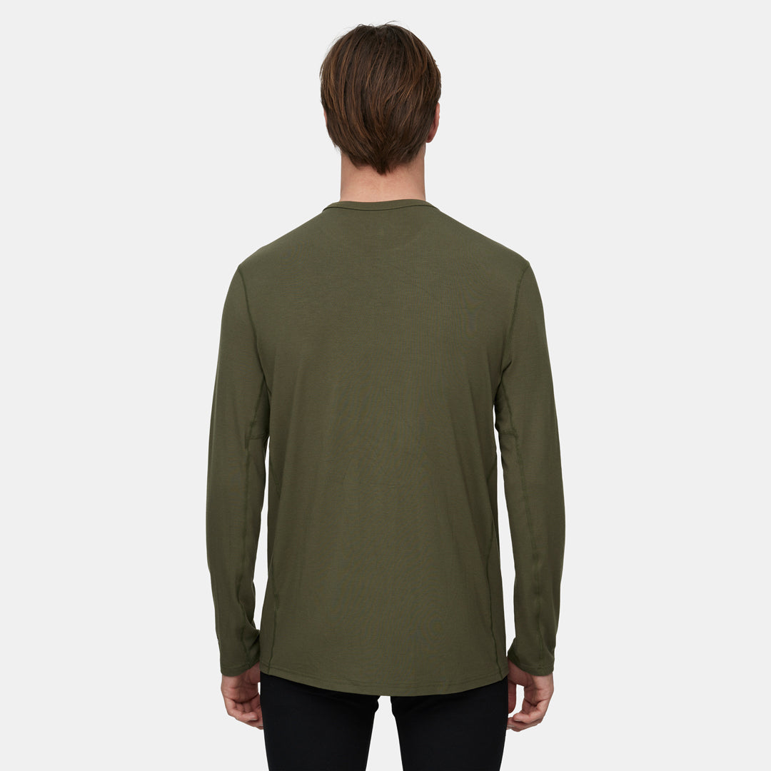 Mens Merino Midweight Base Layer Crew
