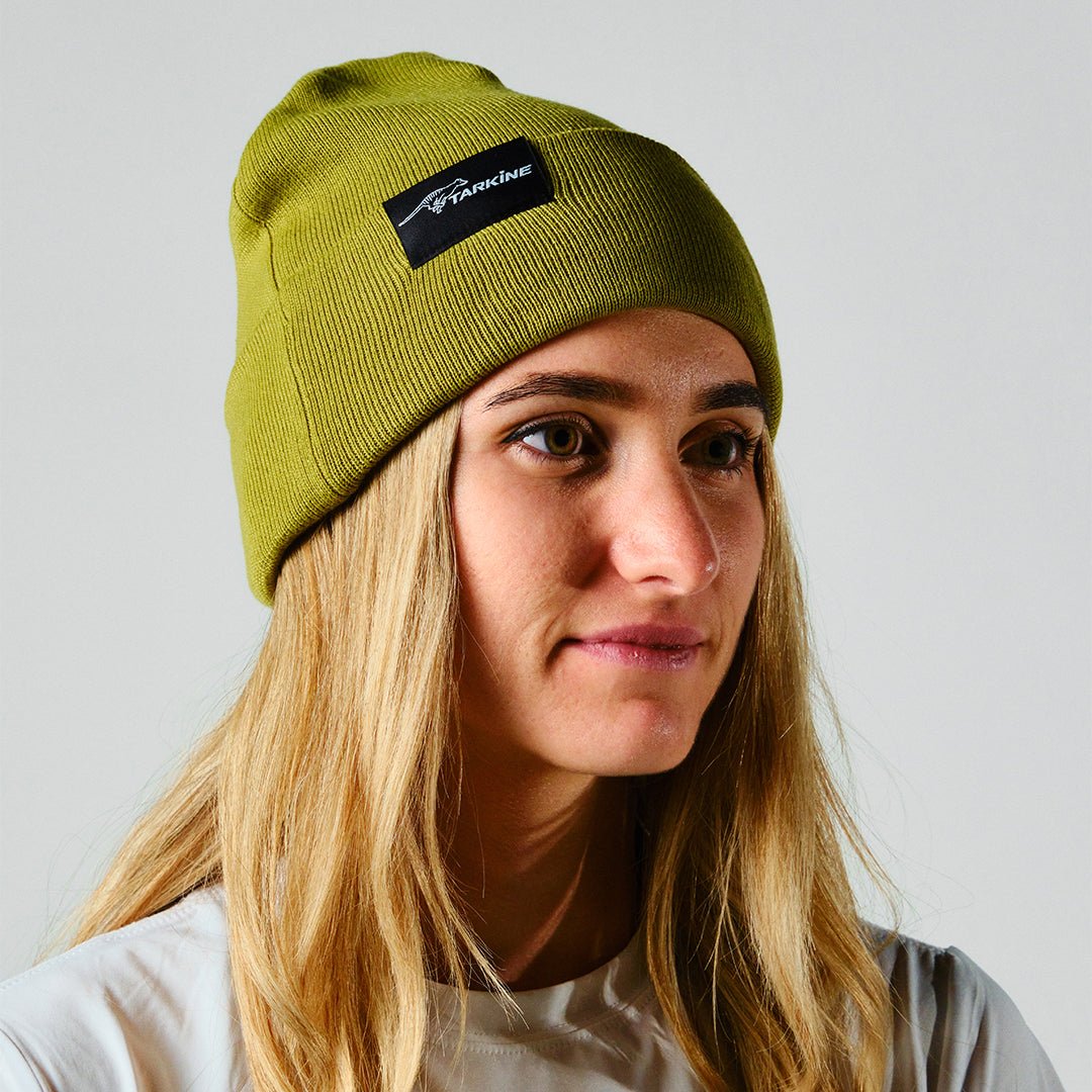 Women's Green Savage River Beanie - Premium caps from TARKINE SPORT - Just $40! Shop now at TARKINE RUNNING