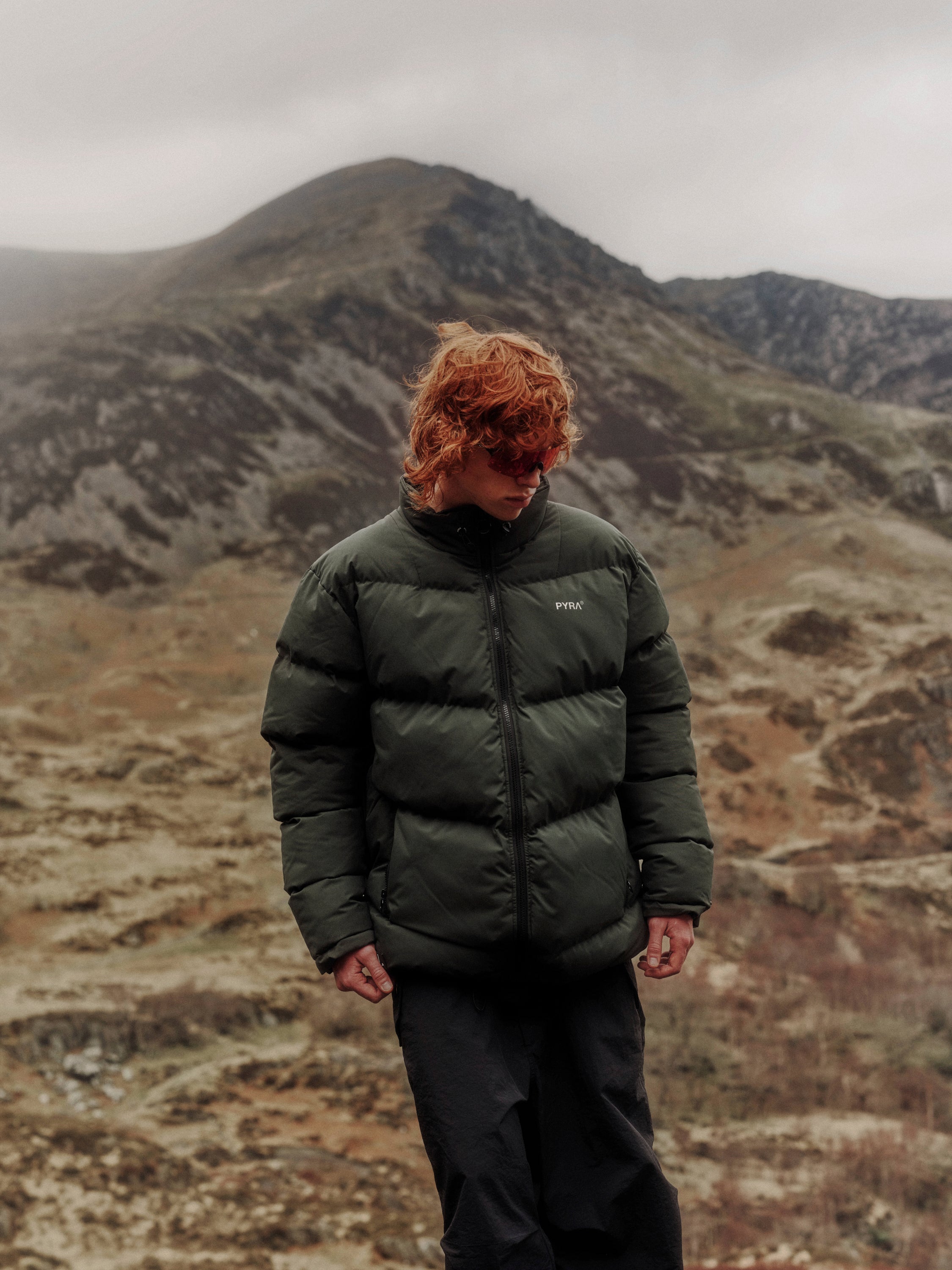 PADDED PUFFA JACKET - OLIVE