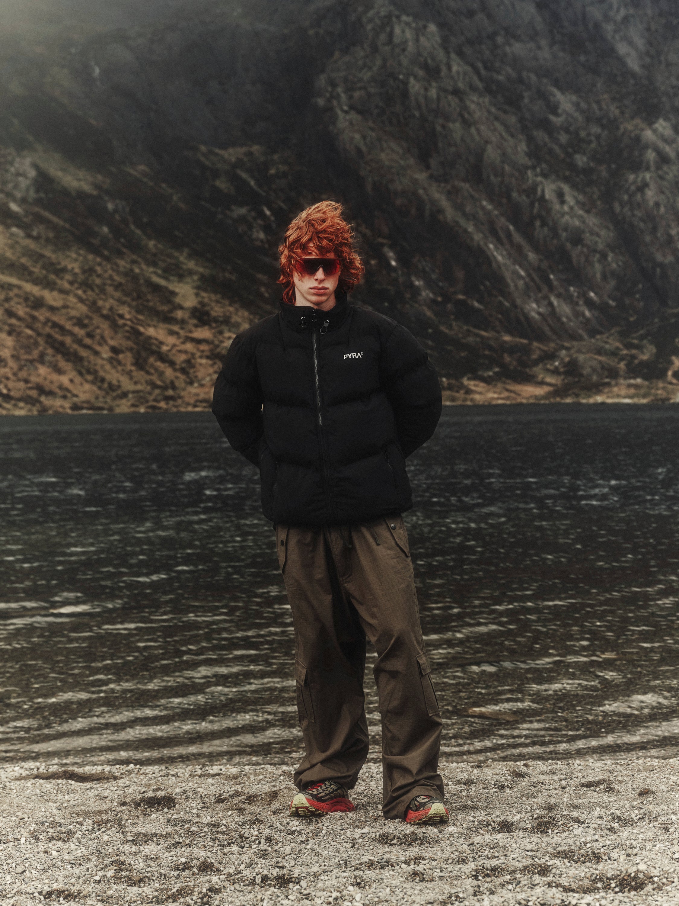 PYRA Padded Puffa Jacket Black