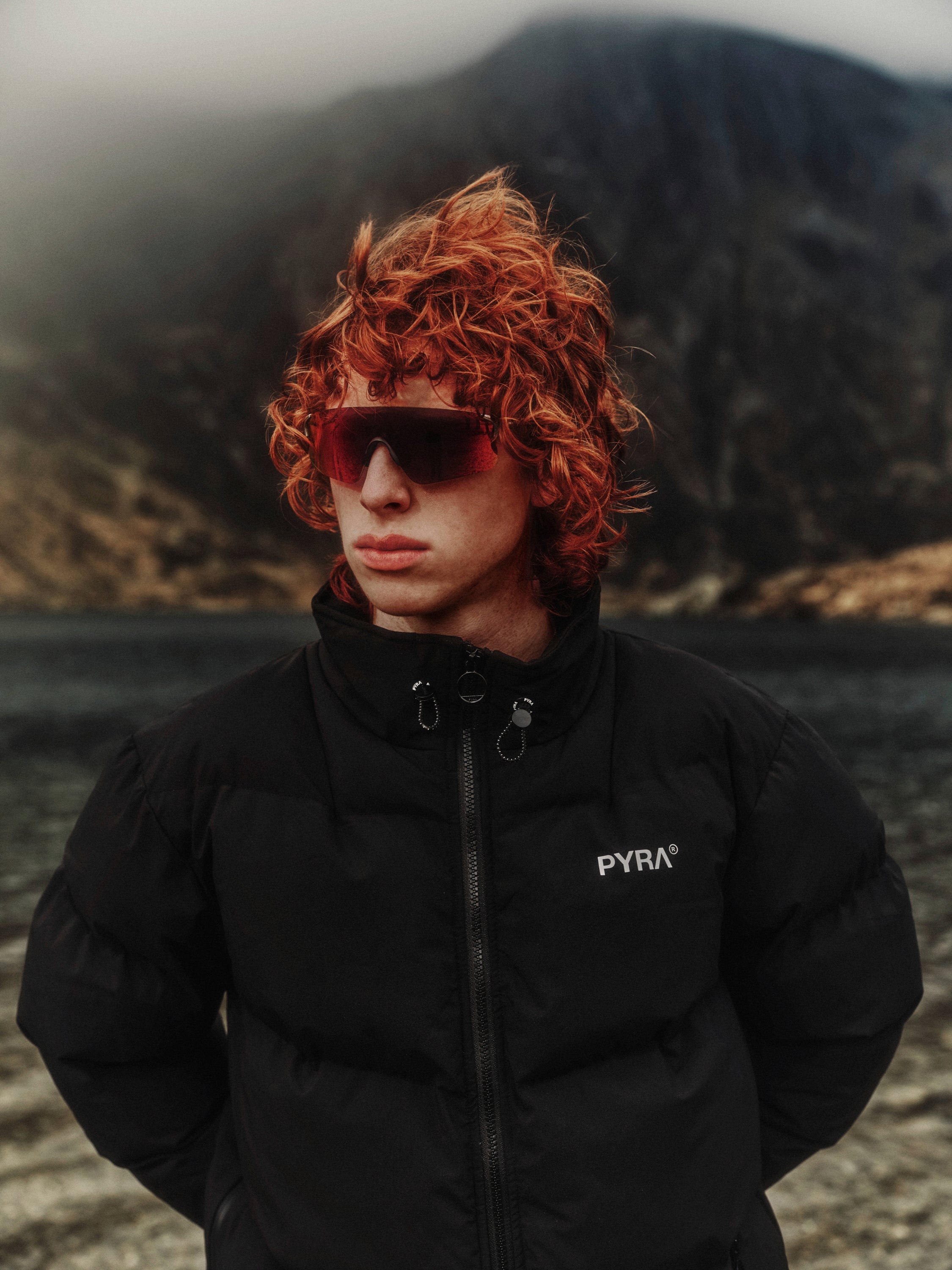 PYRA Padded Puffa Jacket Black