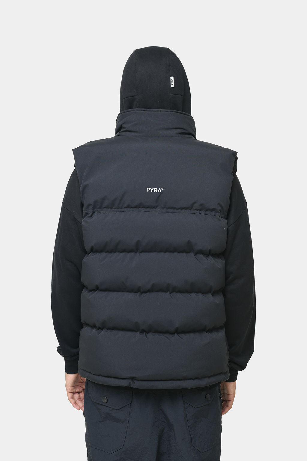 Sleeveless Puffa Vest Black
