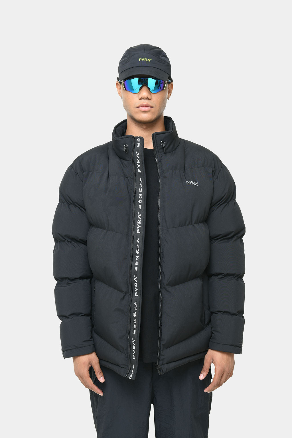 PYRA Padded Puffa Jacket Black