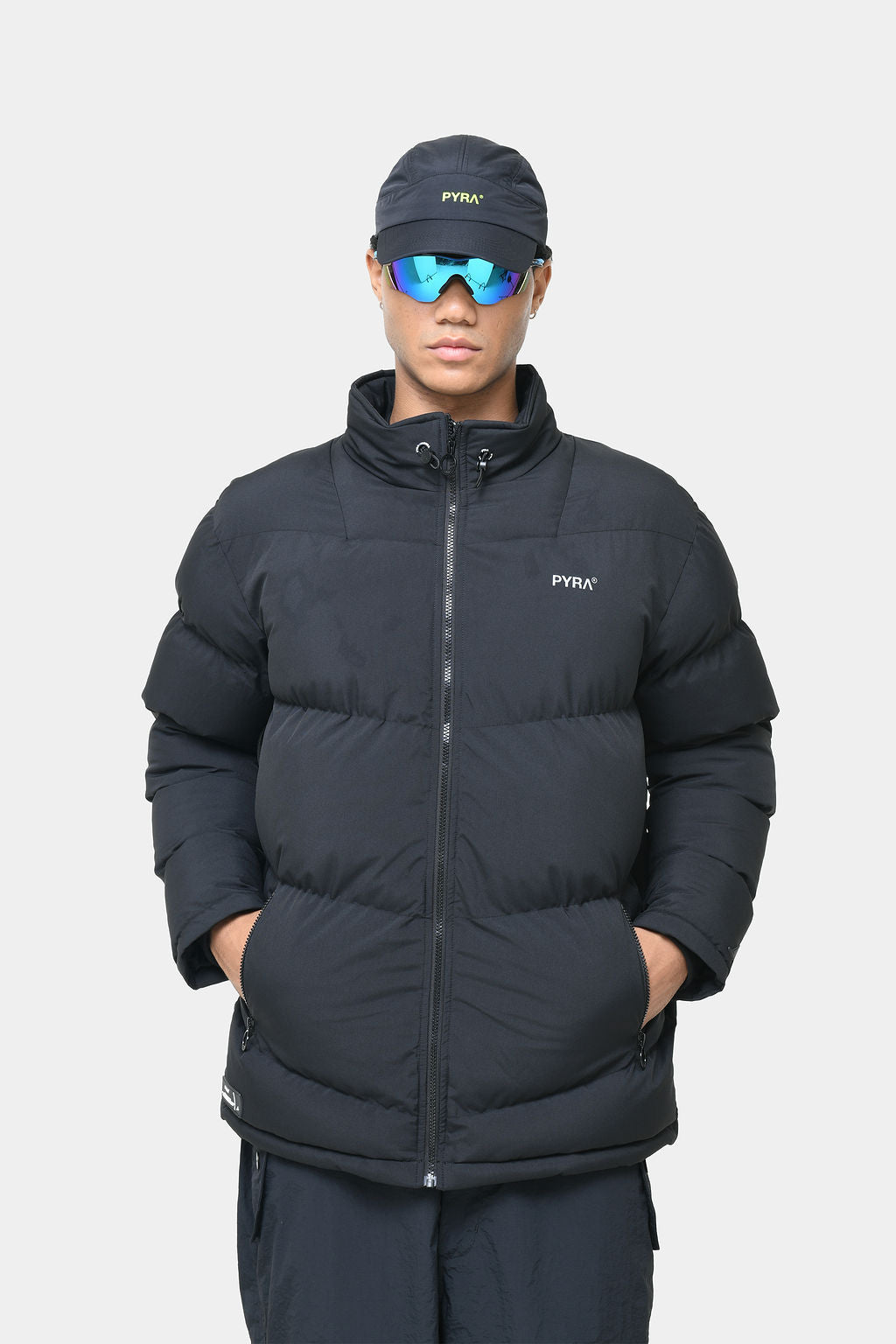 PYRA Padded Puffa Jacket Black