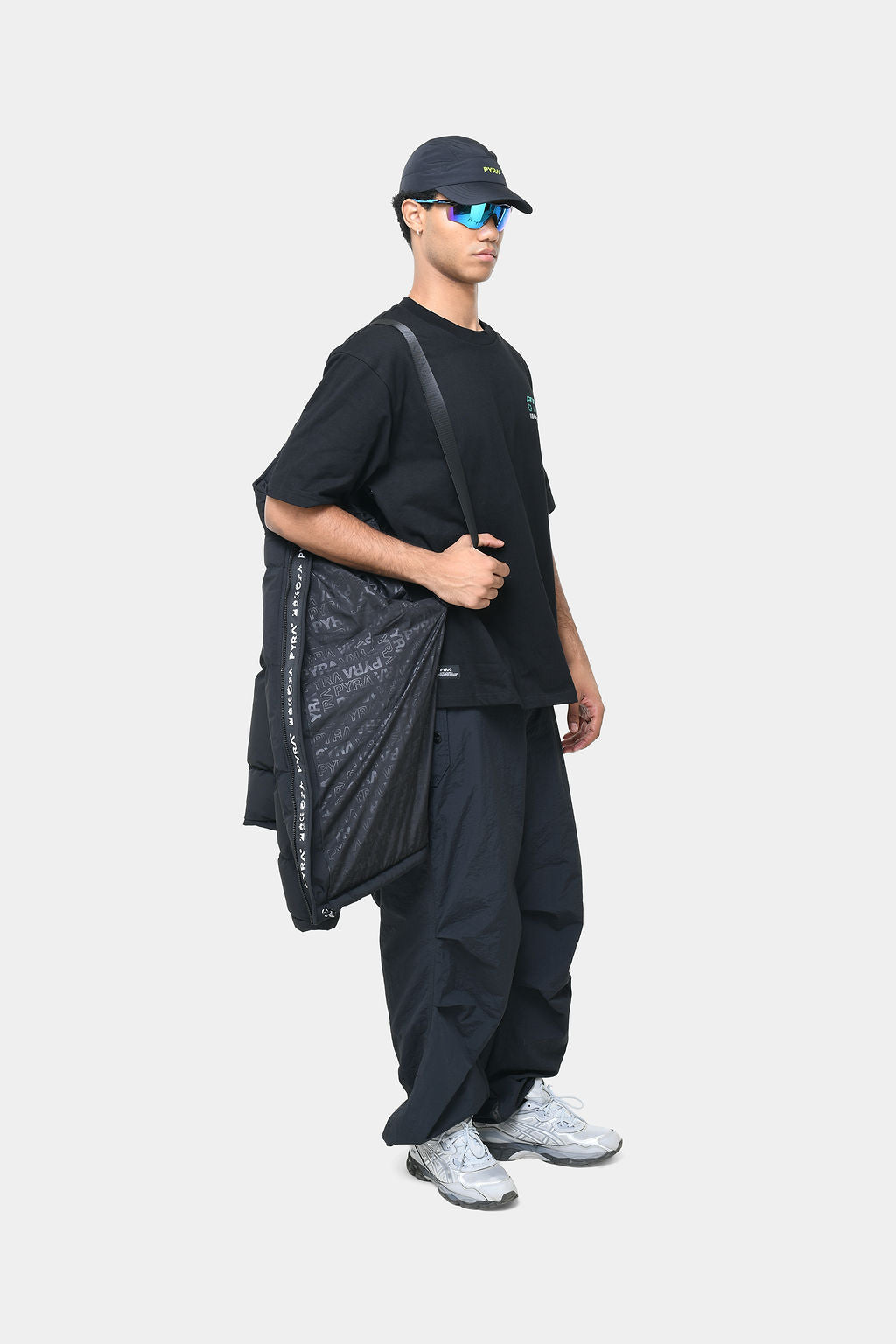 PYRA Padded Puffa Jacket Black