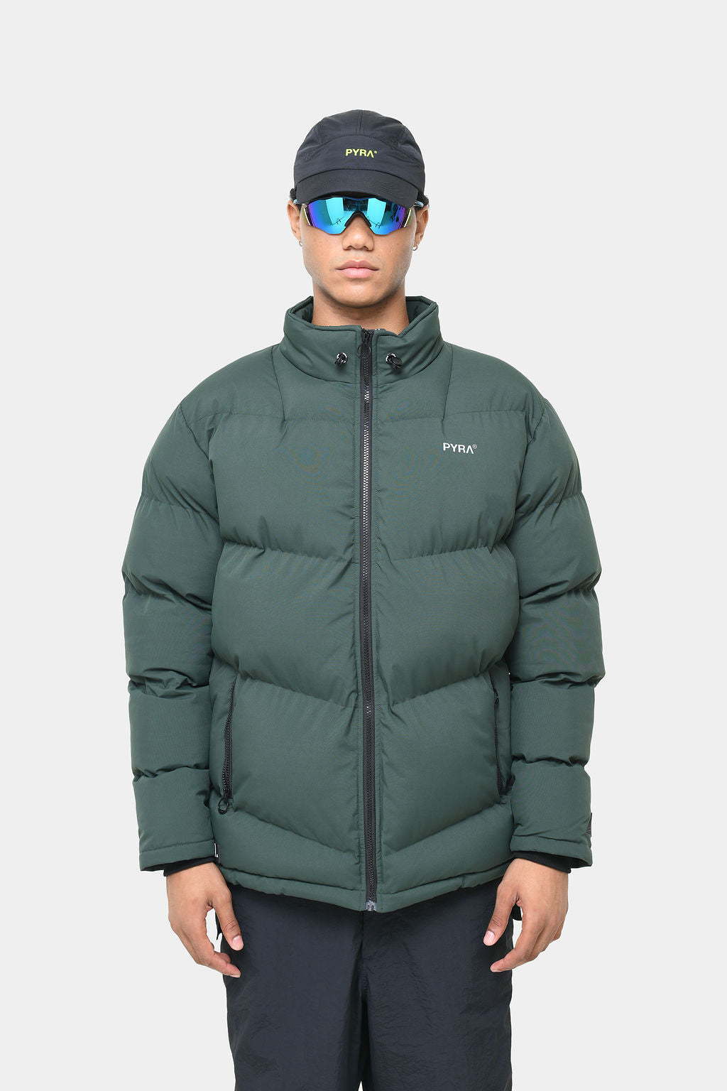 PADDED PUFFA JACKET - OLIVE
