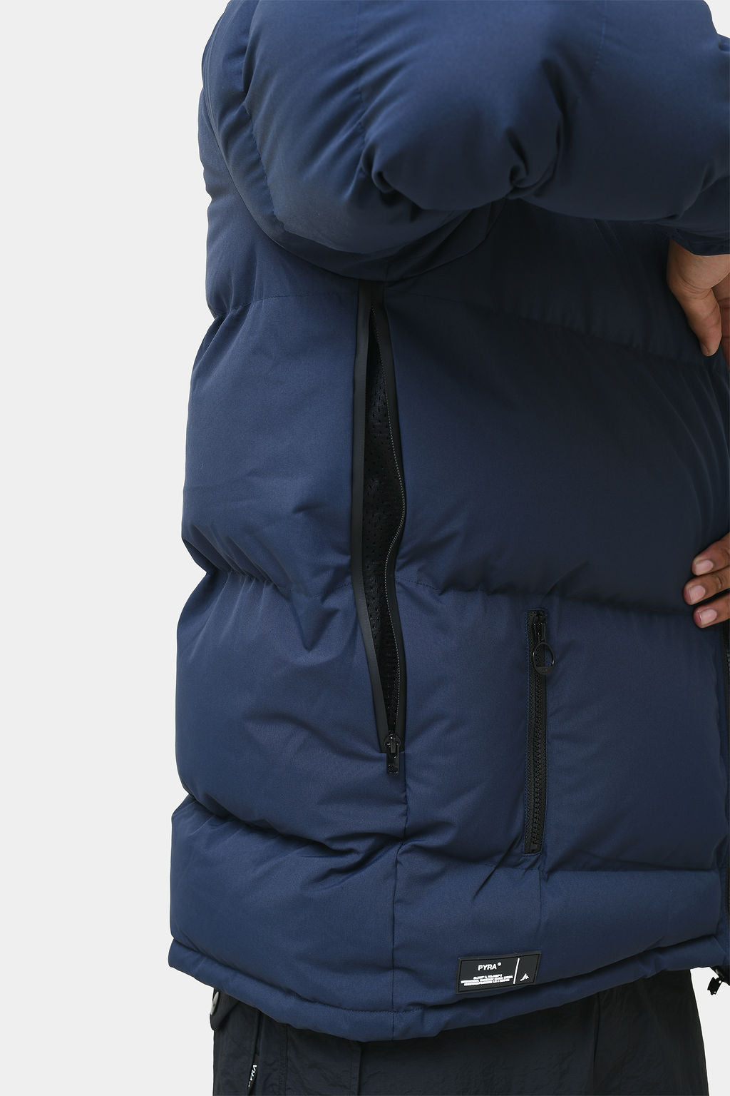 PADDED PUFFA JACKET - OCEAN
