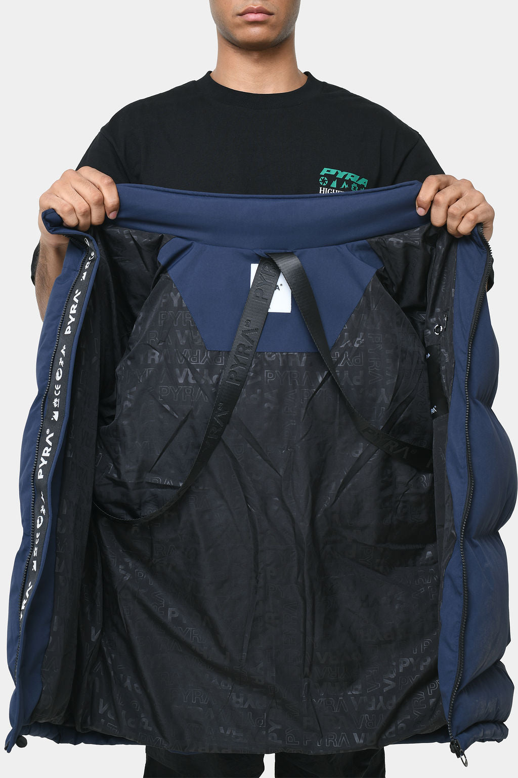 PADDED PUFFA JACKET - OCEAN