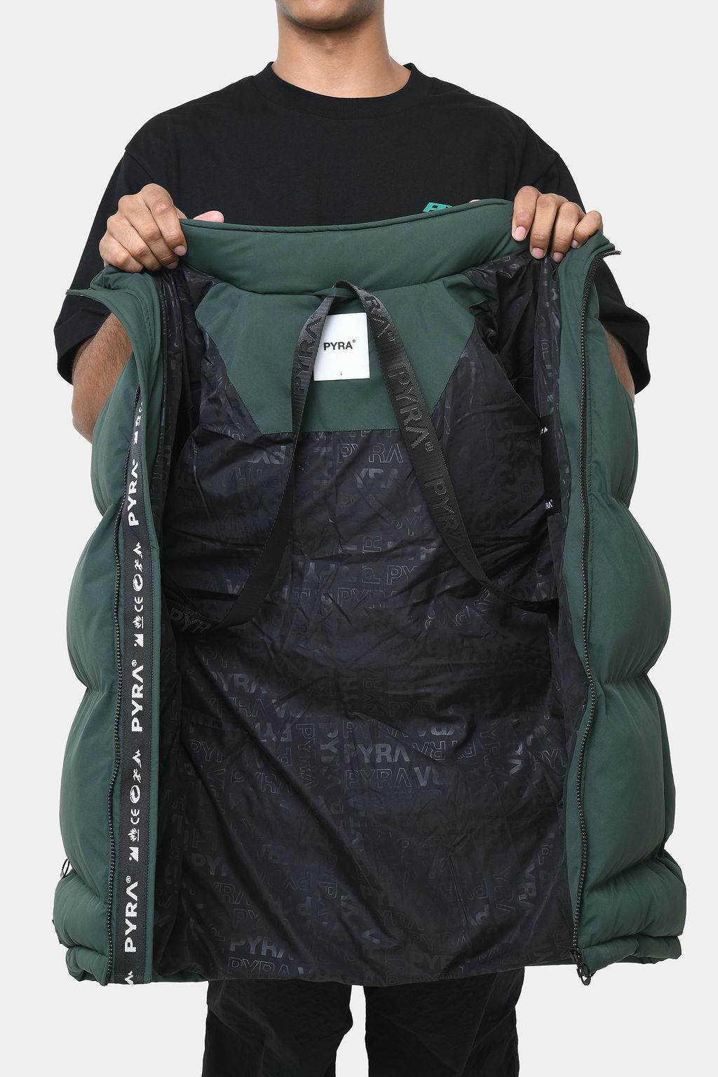 PADDED PUFFA JACKET - OLIVE