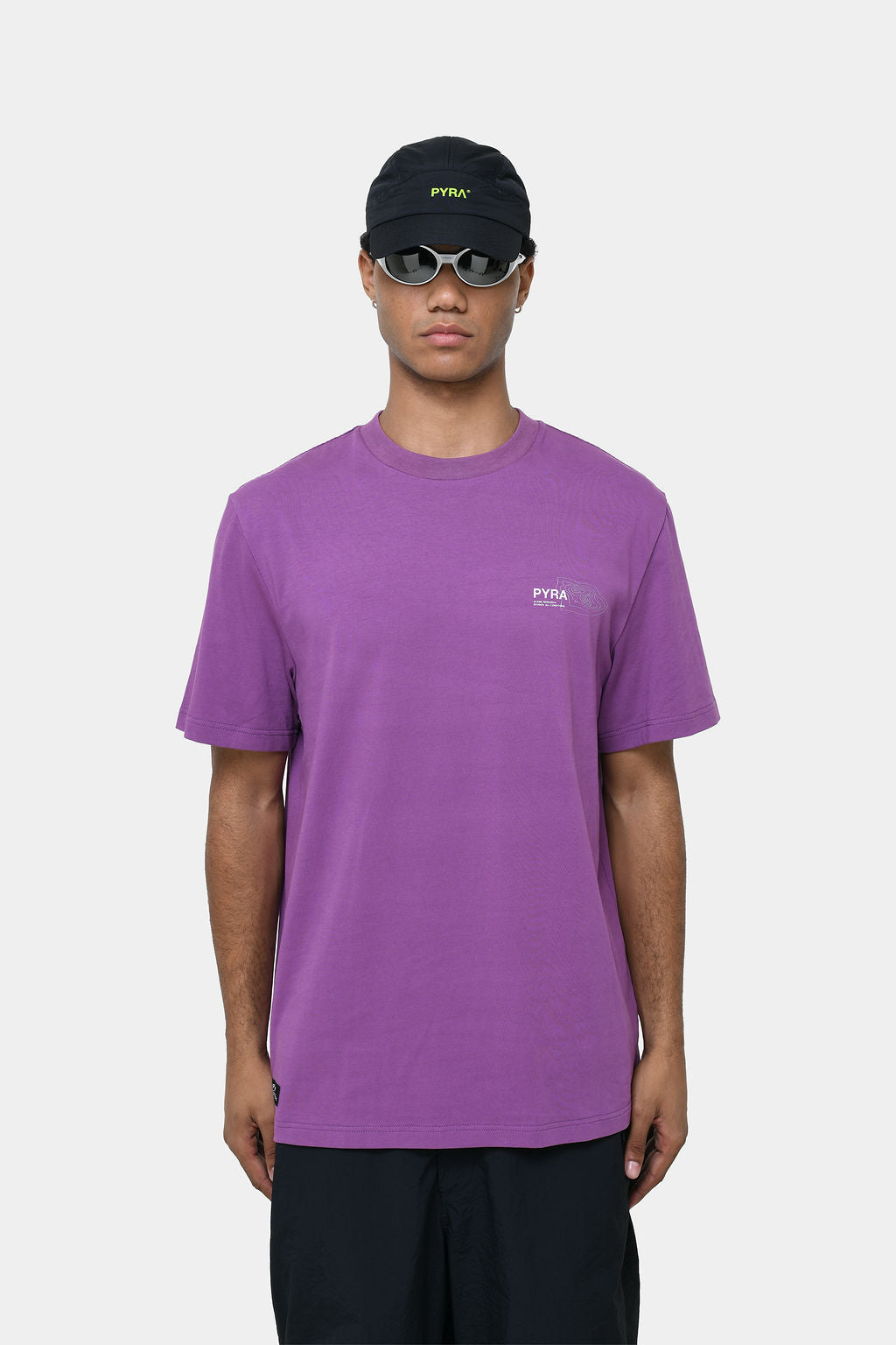 TOPOGRAPHIC TEE- PURPLE