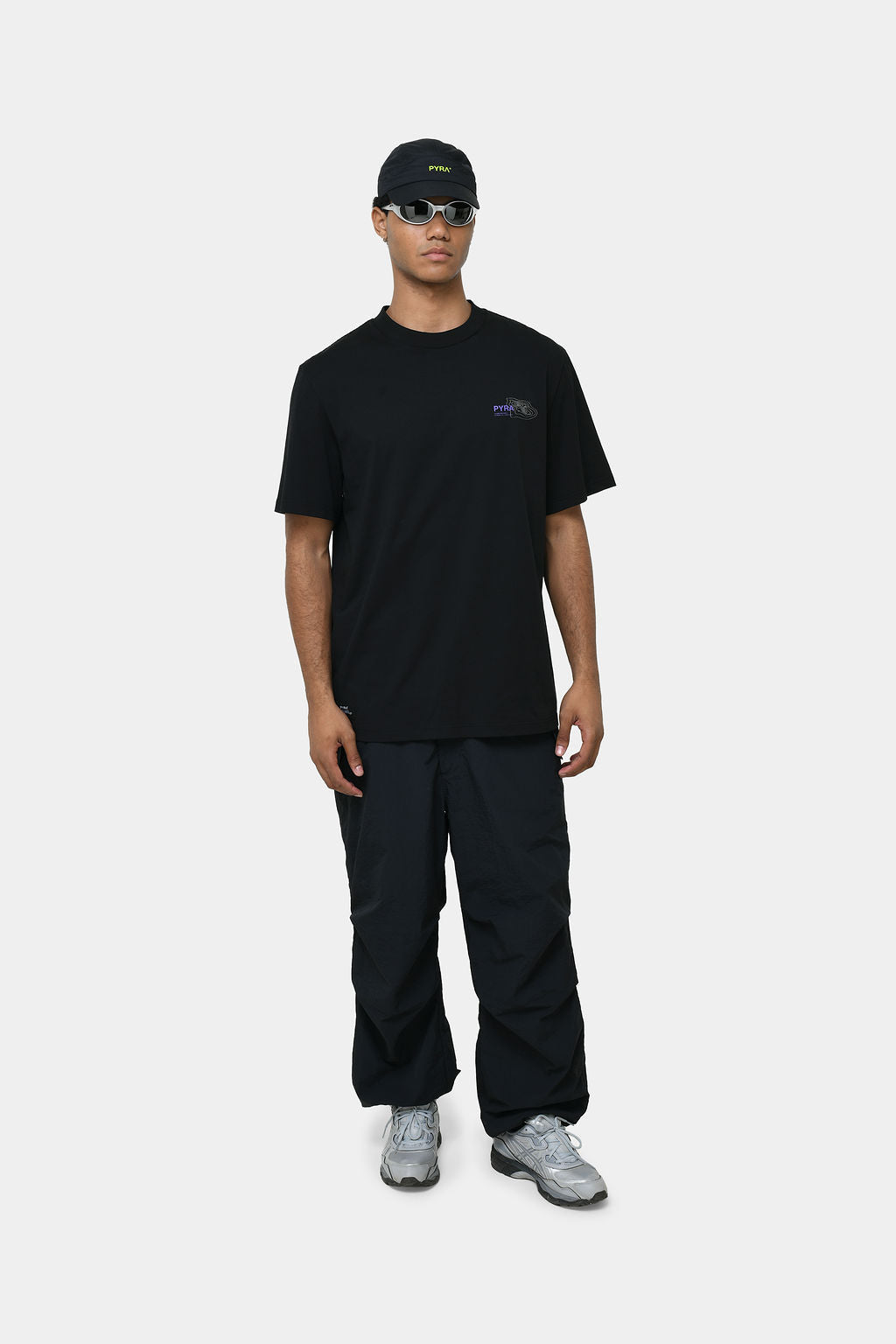 TOPOGRAPHIC TEE- BLACK