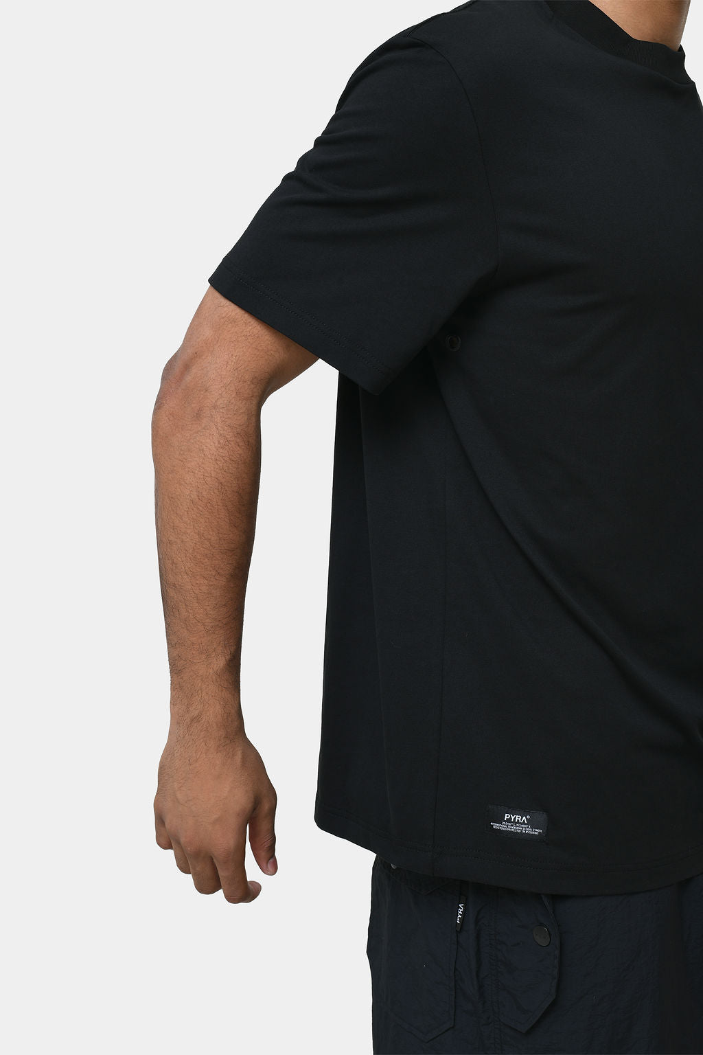 TOPOGRAPHIC TEE- BLACK