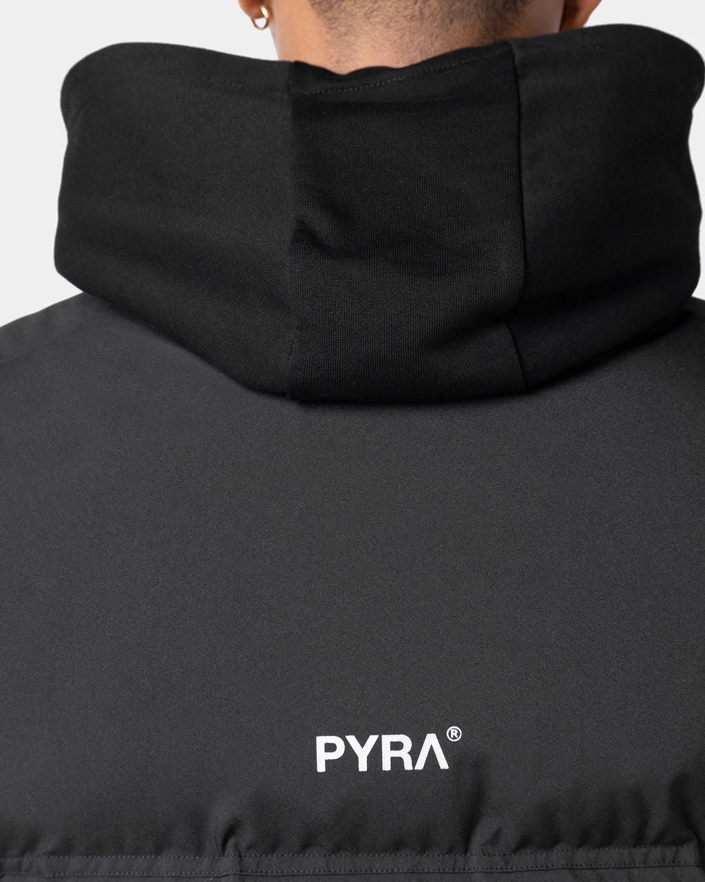 Sleeveless Puffa Vest Black