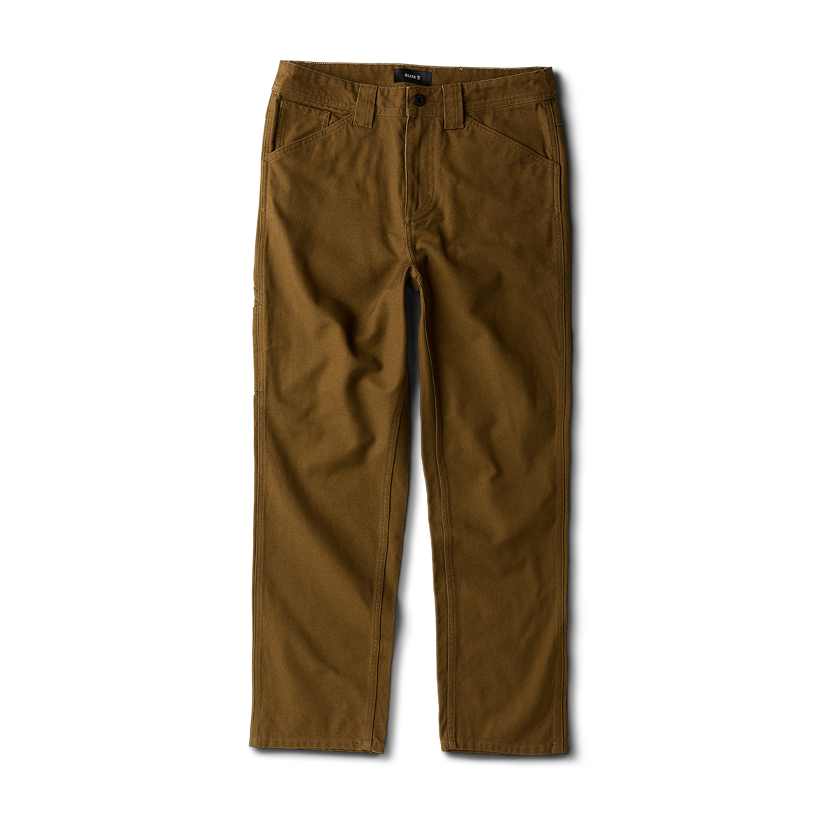 Close-up view of a rugged pocket detail on an adventure-inspired garment by Roark, emphasizing practicality and durability.