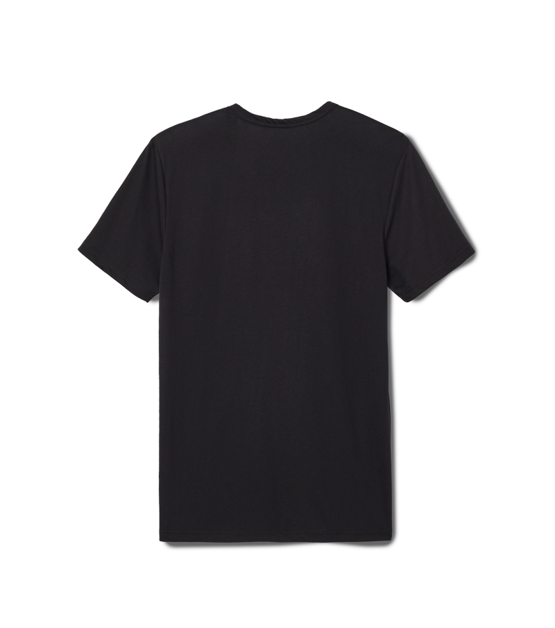 Roark Mathis Core Short Sleeve Tee in Black, showcasing a close-up of the back graphic.