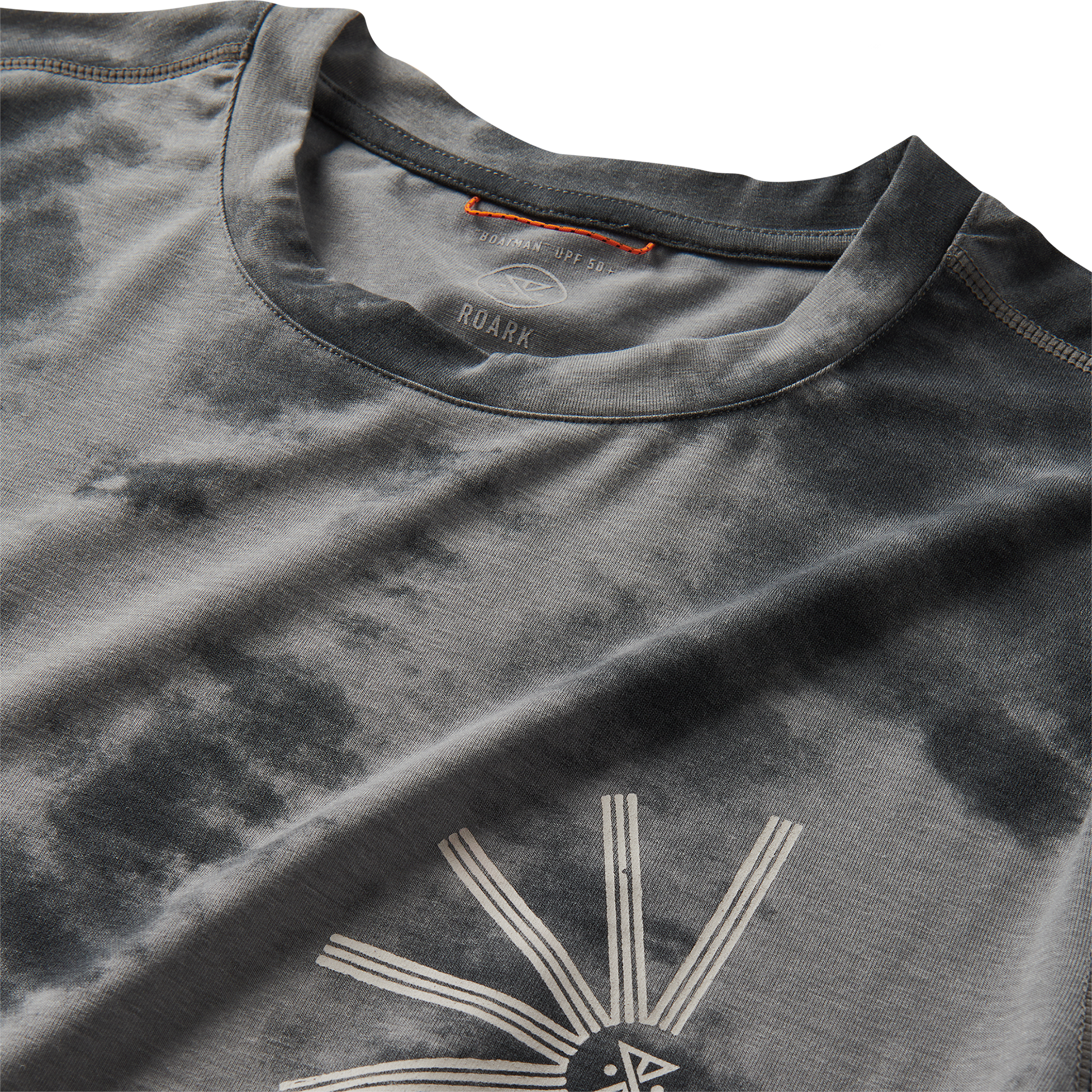 Roark active adventure shirt in charcoal, designed for outdoor activities and travel.