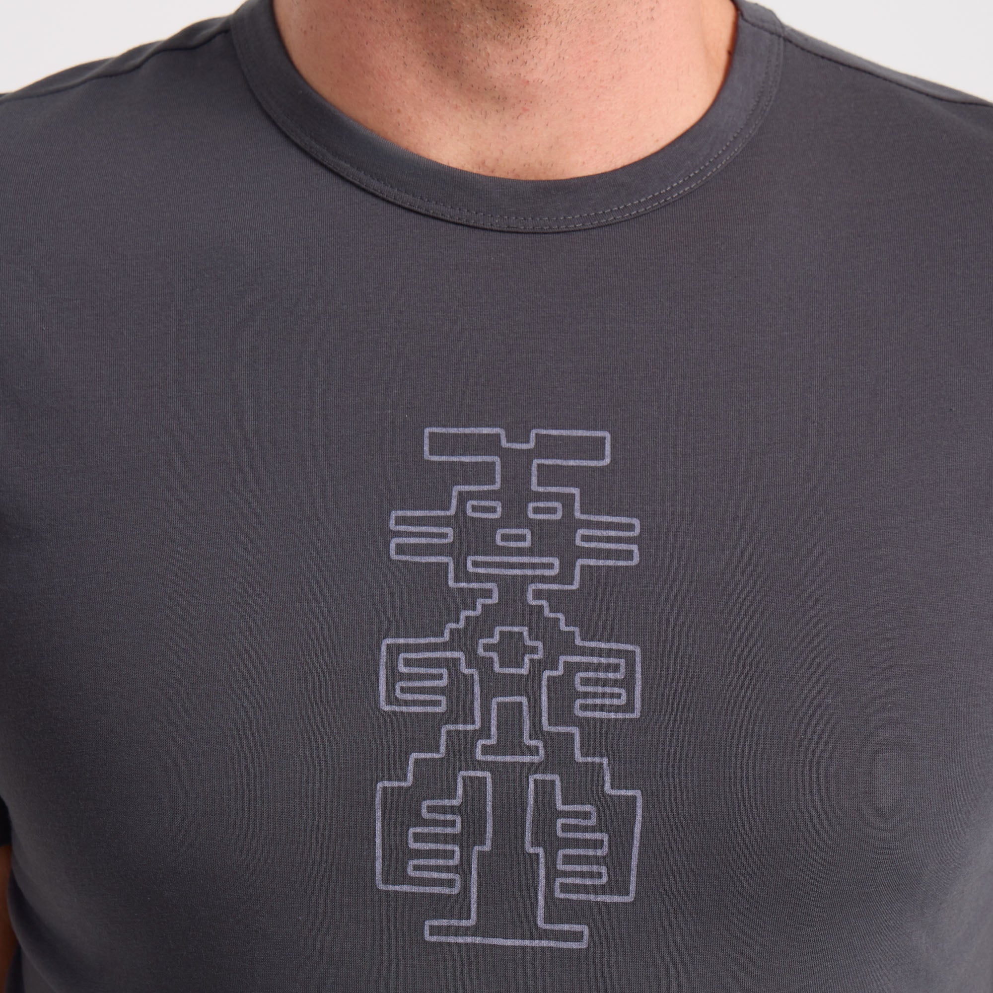 Sleeve detail of a Roark active shirt, designed for adventure and outdoor activities.