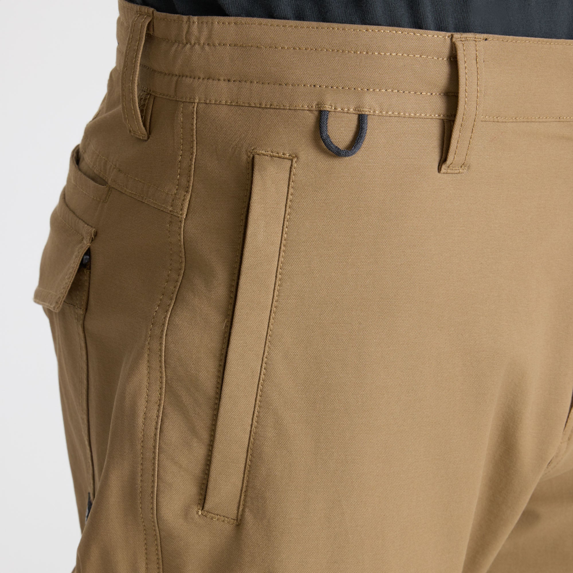 Rugged khaki pants designed for adventure, ideal for travel and outdoor activities by Roark