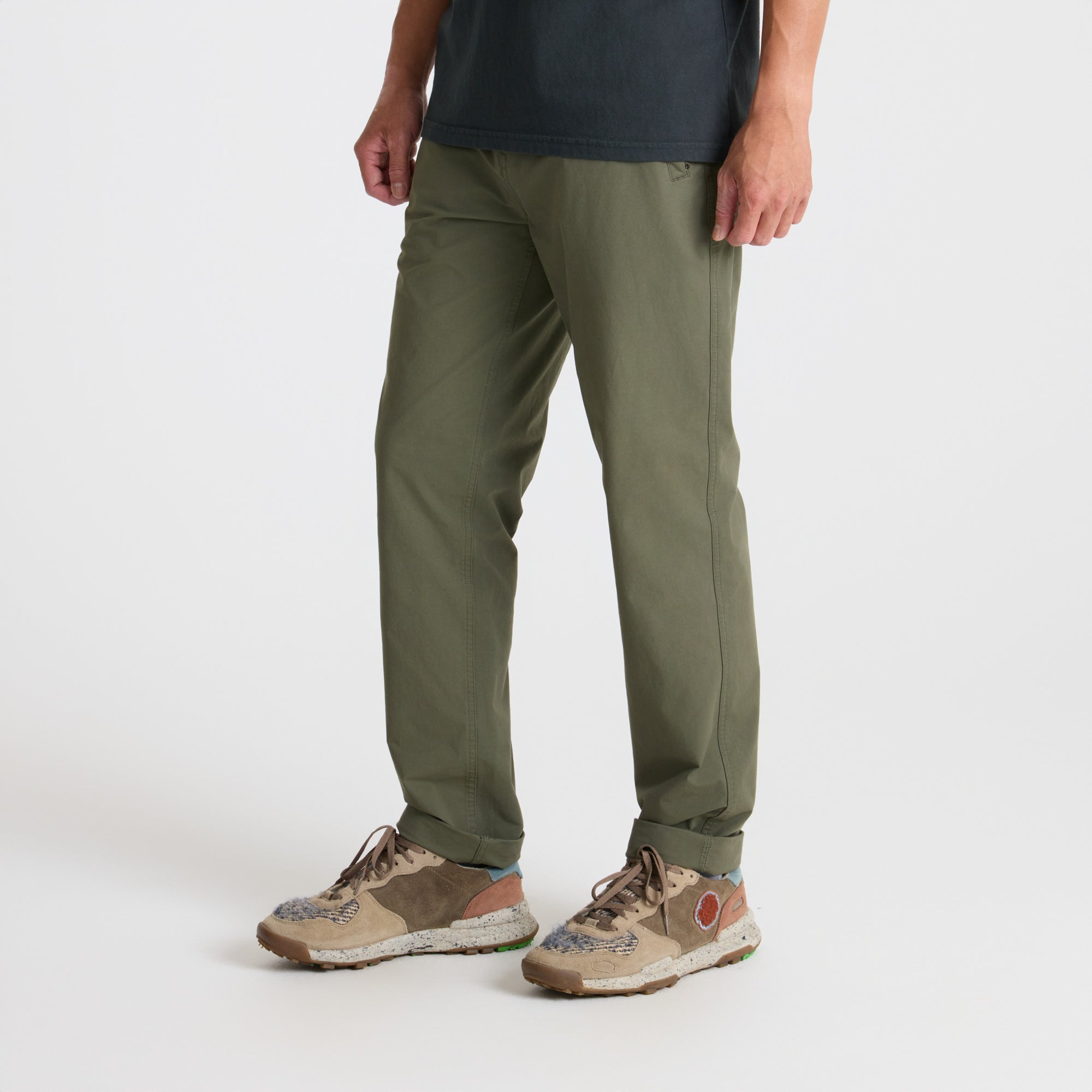 Walking shoe in outdoor setting, perfect for adventure and travel, with detailed texture emphasizing durability and comfort