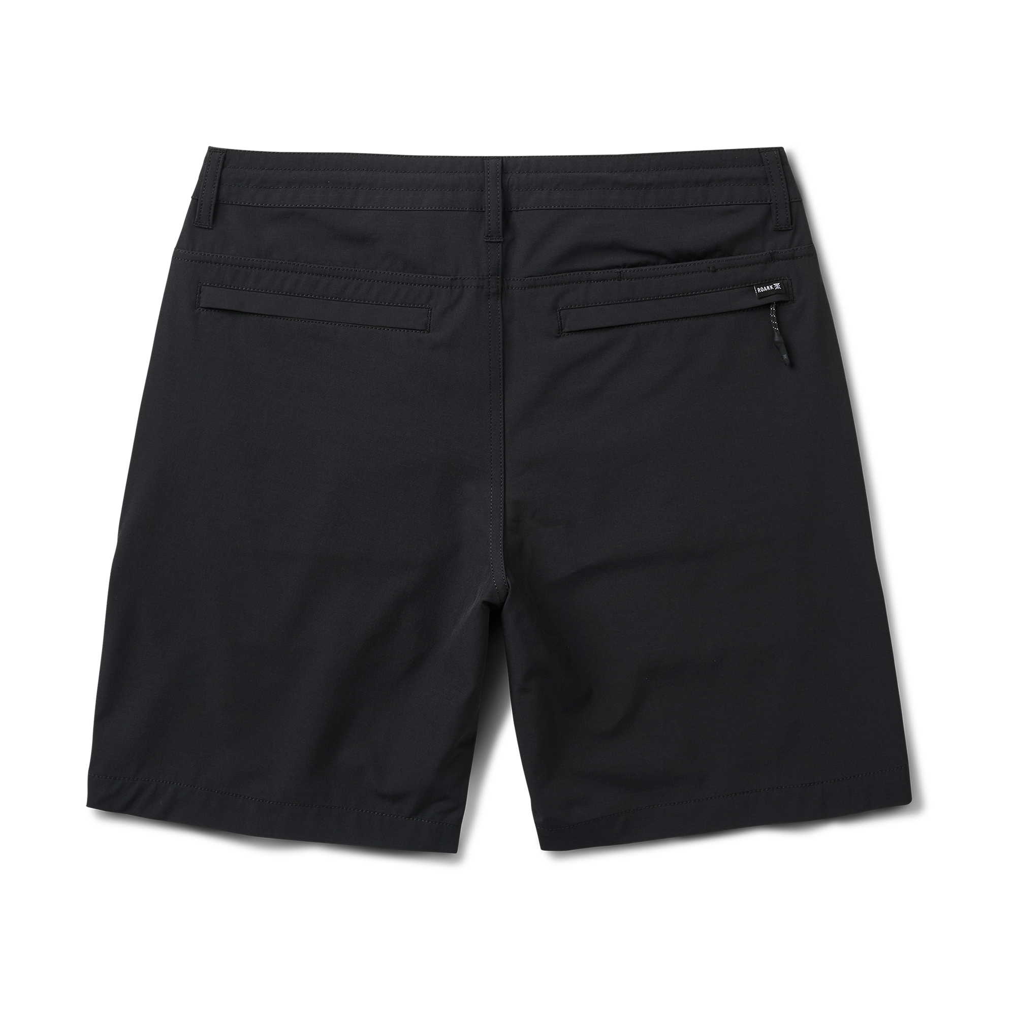 Roark black boardshorts versatile for surfing and outdoor adventures