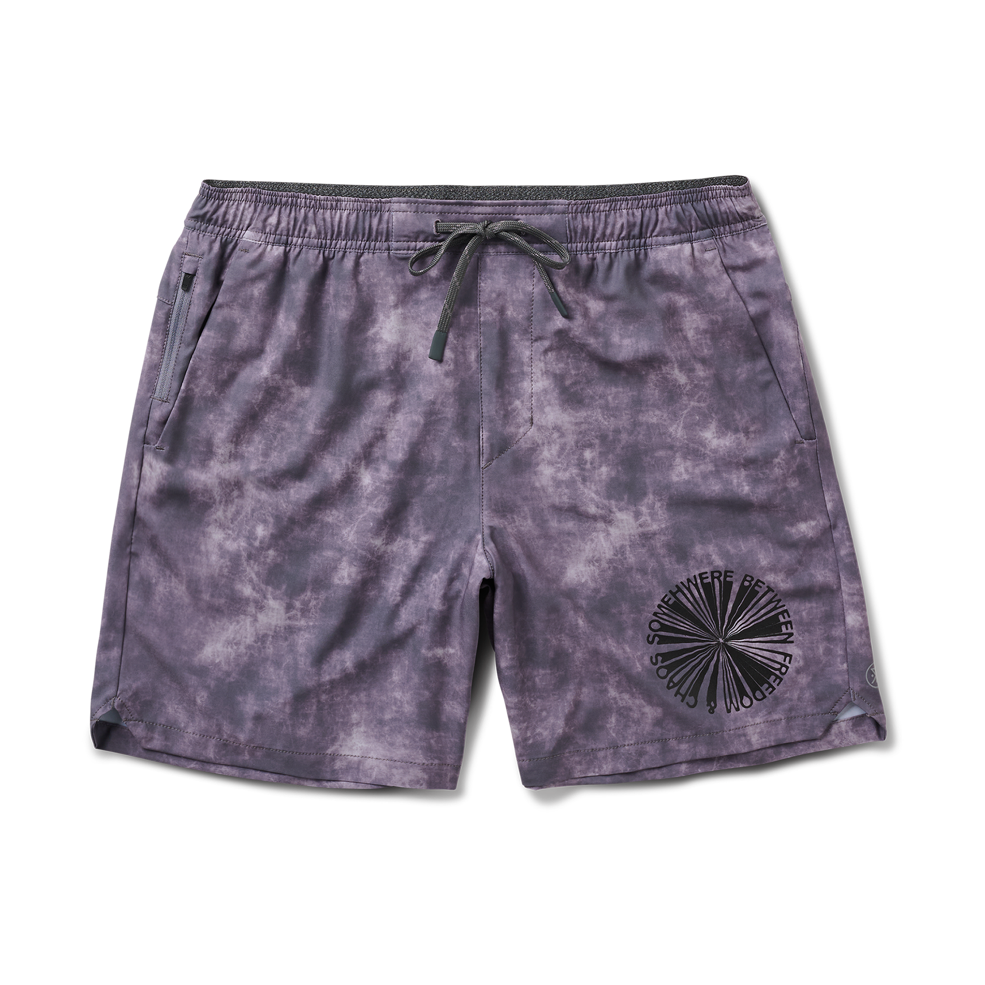 Stylish assortment of Roark adventure-ready shorts including denim, active shorts, and boardshorts with visible pockets, perfect for outdoor and travel pursuits.