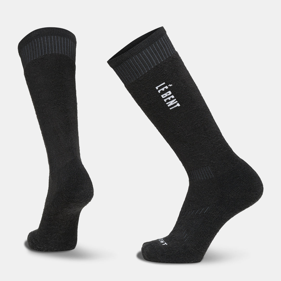 Full Cushion Merino Logo Snow Sock