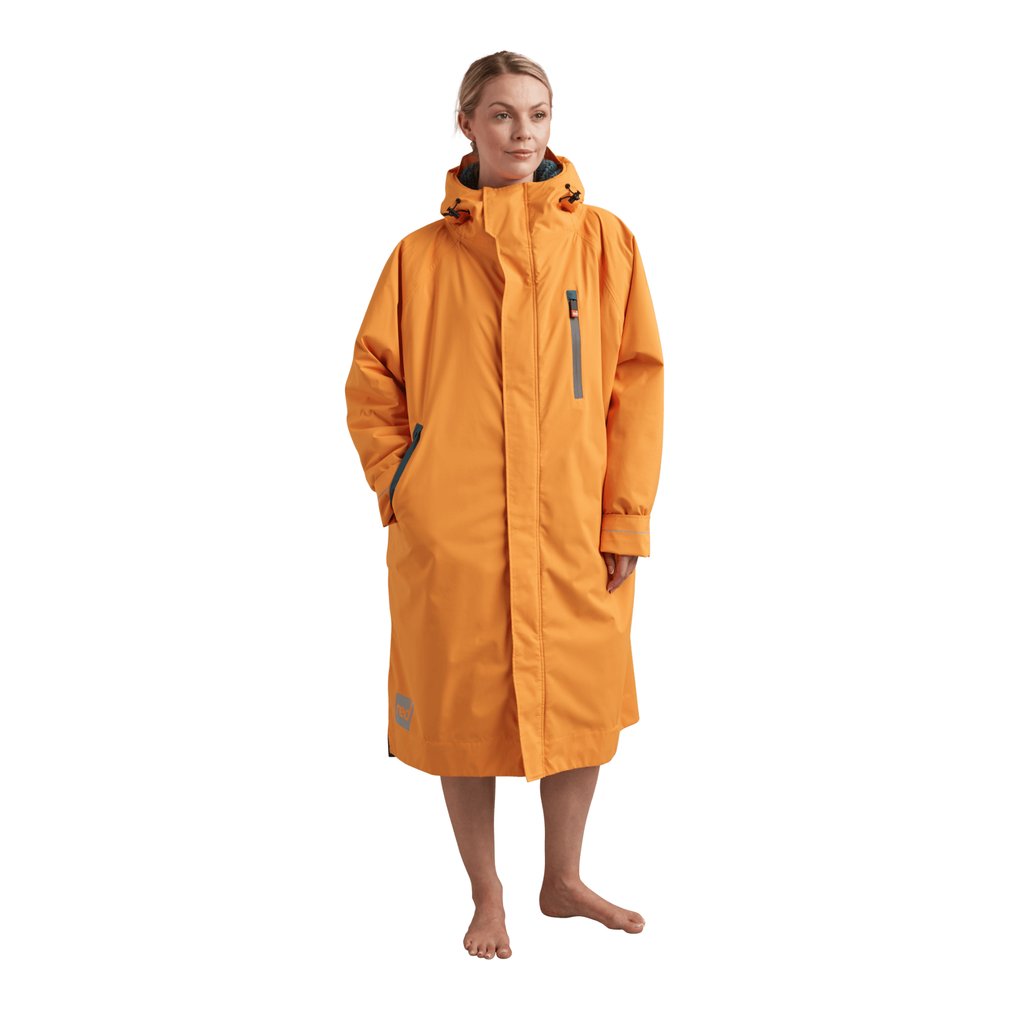 Women's Long Sleeve Dry Waterproof Changing Robe Alter EVO - Bitter Orange