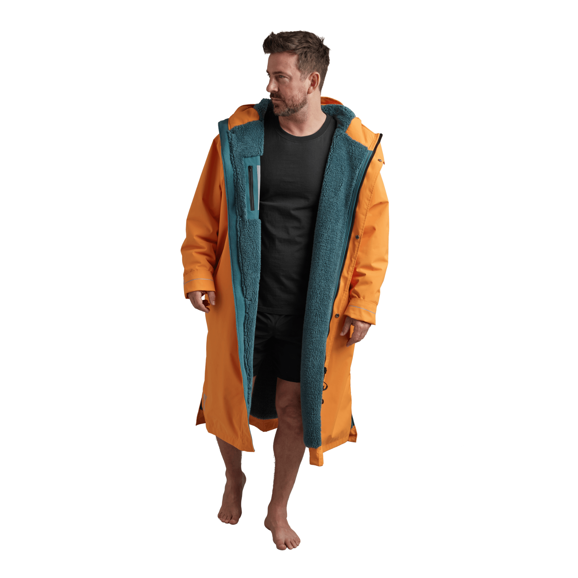 Men's Long Sleeve Dry Waterproof Changing Robe Alter EVO - Bitter Orange