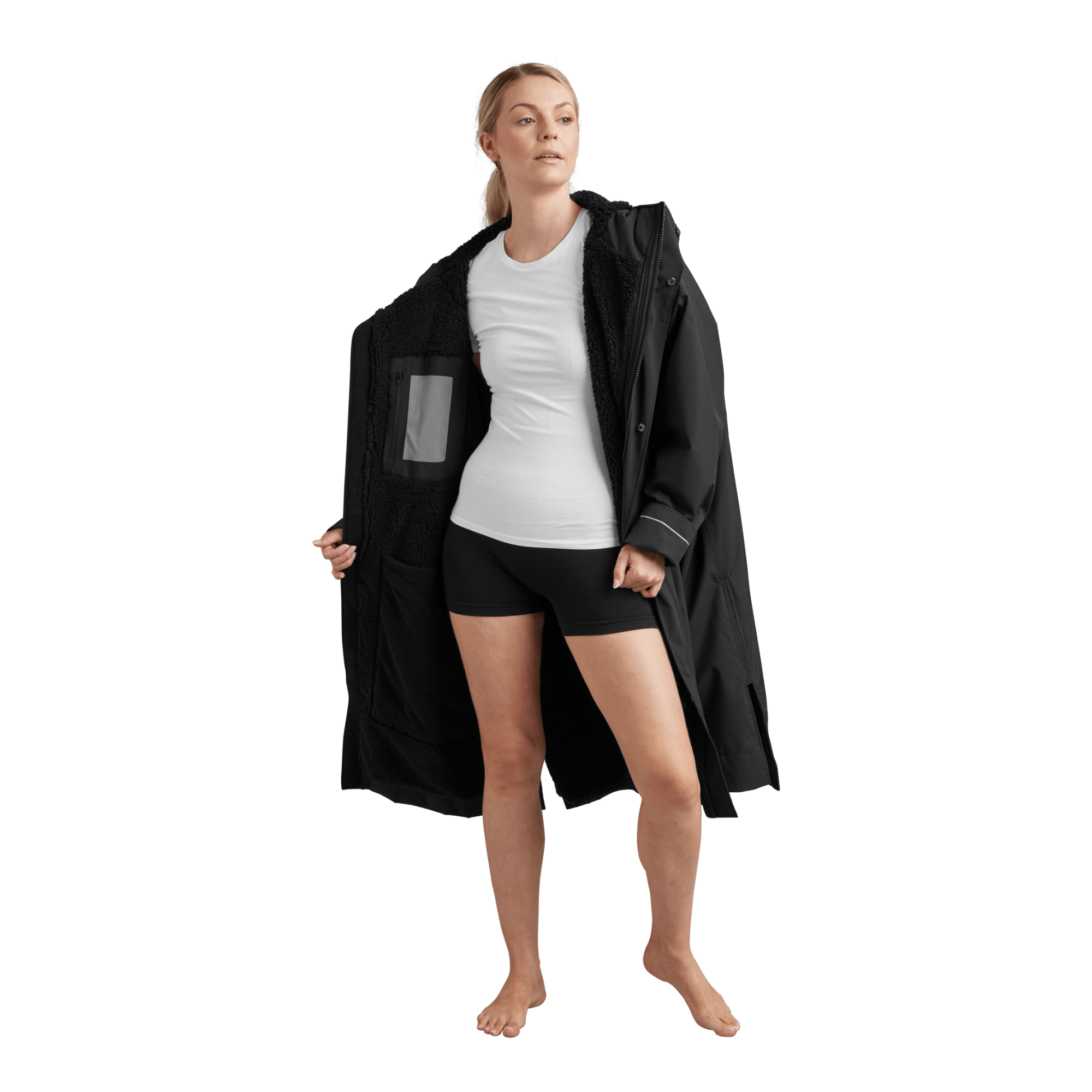 Women's Long Sleeve Dry Waterproof Changing Robe Alter EVO - Stealth Black