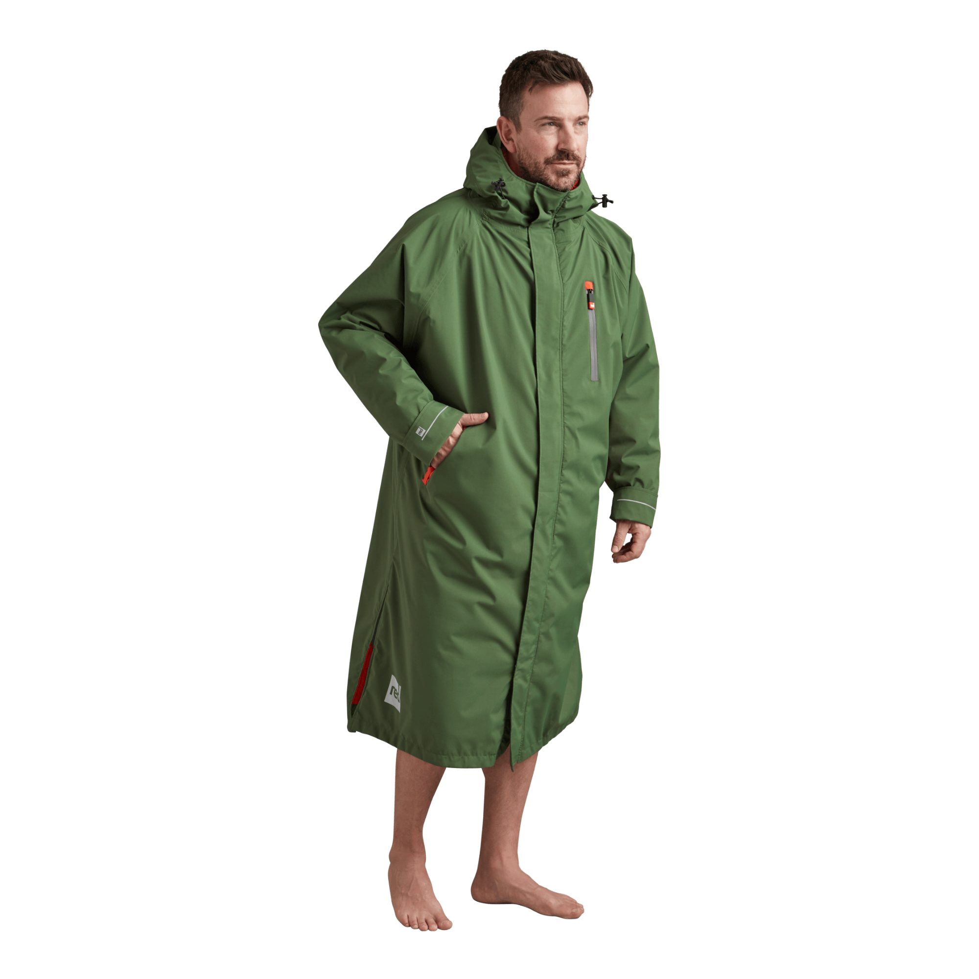 Men's Long Sleeve Dry Waterproof Changing Robe Alter EVO - Forest Green