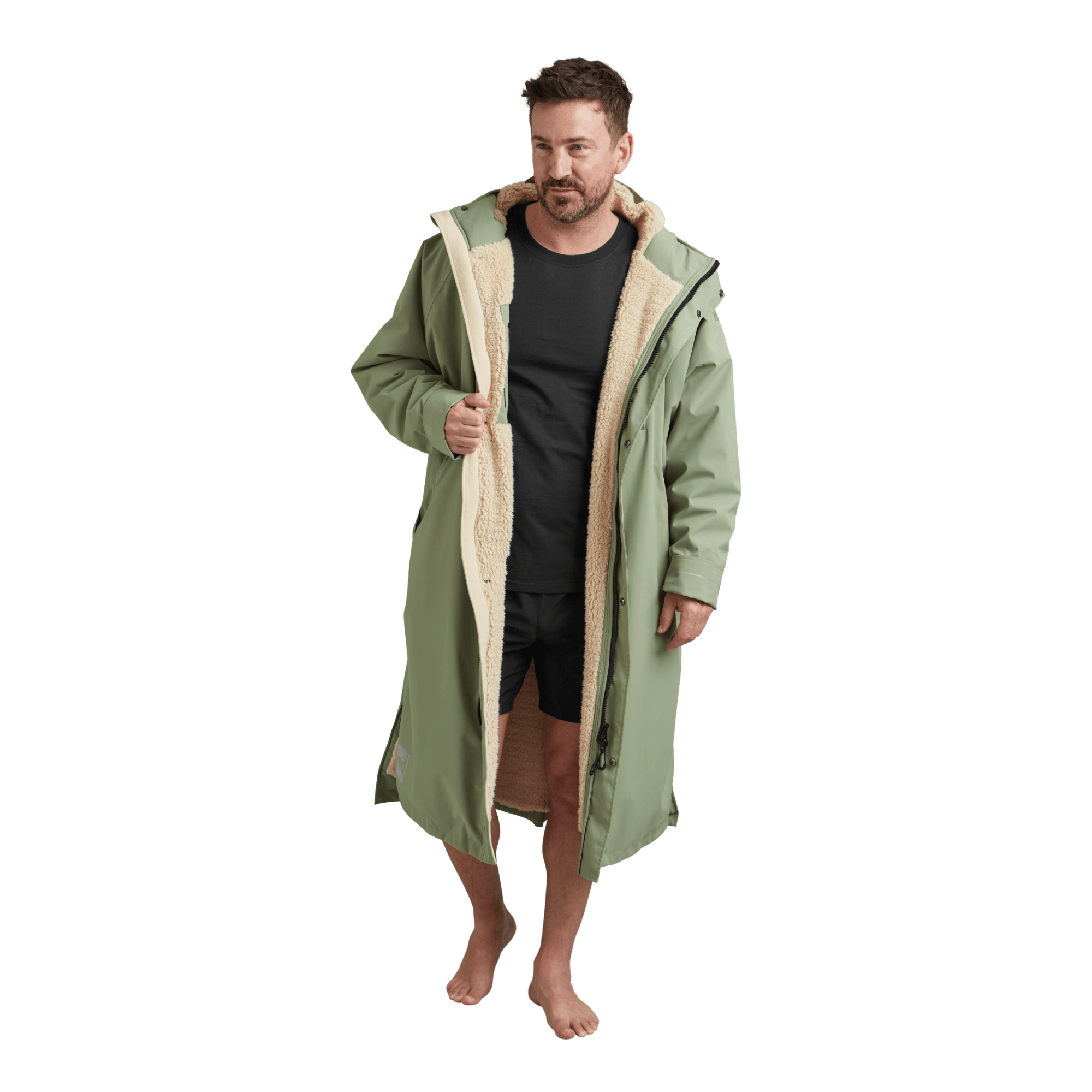 Men's Long Sleeve Dry Waterproof Changing Robe Alter EVO - Sage Green