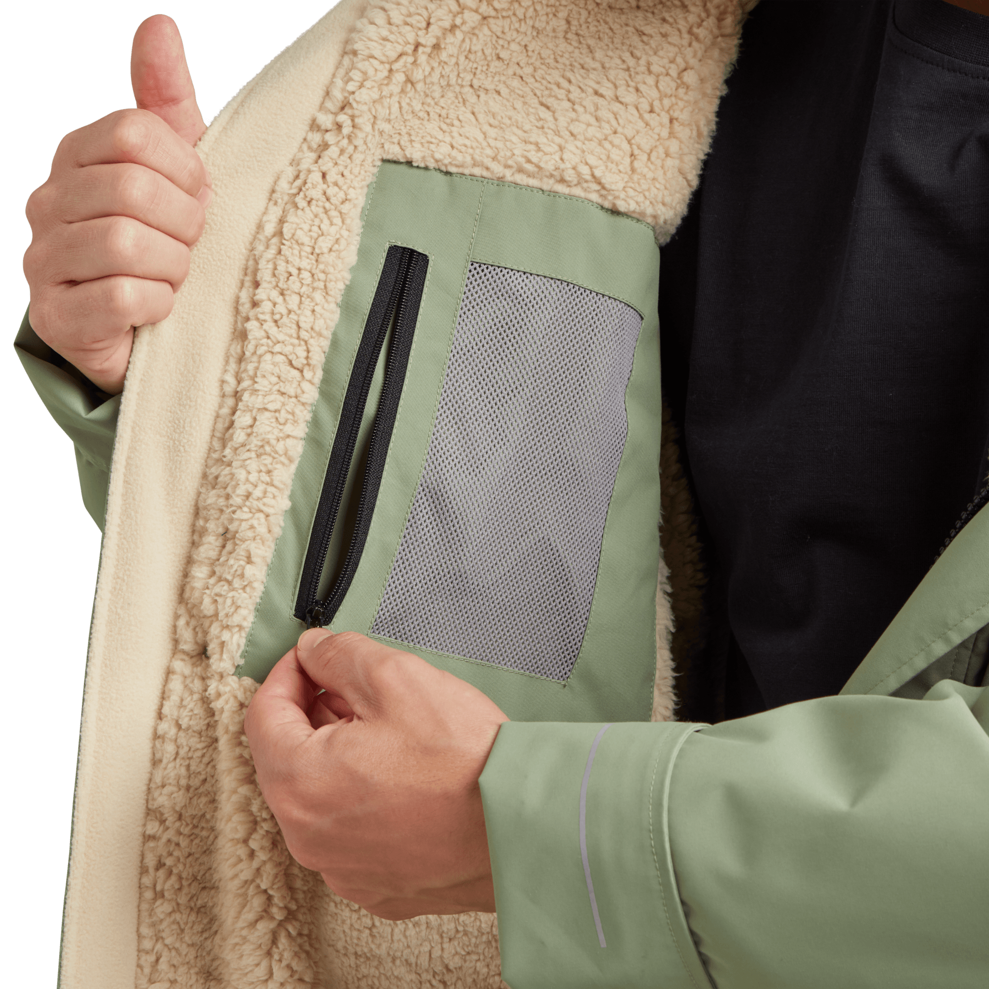 Men's Long Sleeve Dry Waterproof Changing Robe Alter EVO - Sage Green