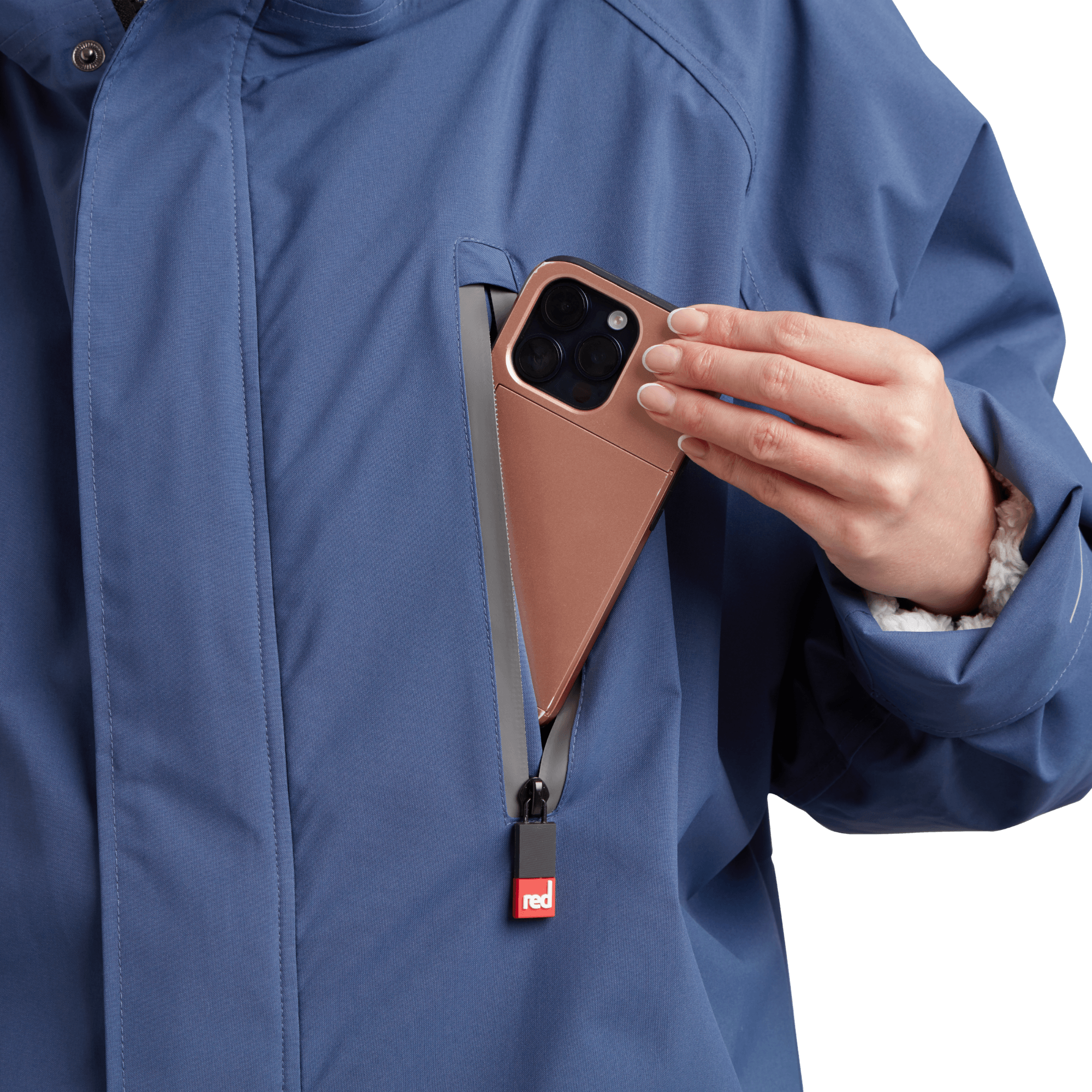 Women's Long Sleeve Dry Waterproof Changing Robe Alter EVO - Admiral Blue