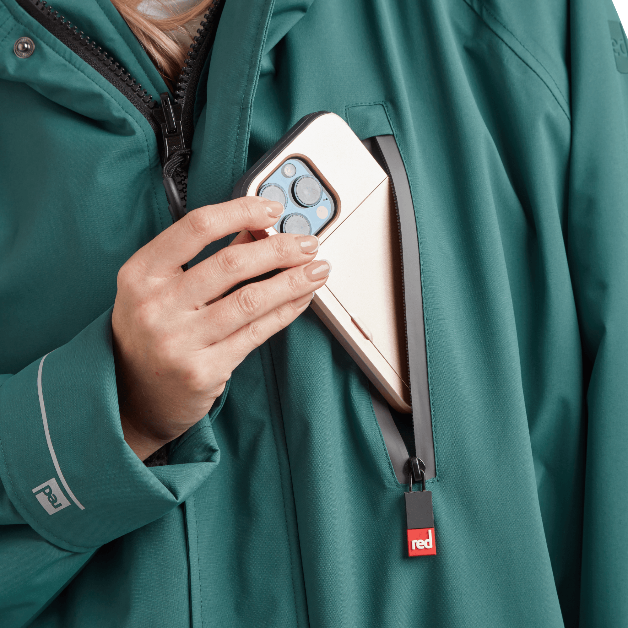 Women's Long Sleeve Dry Waterproof Changing Robe Alter EVO - Deep Teal