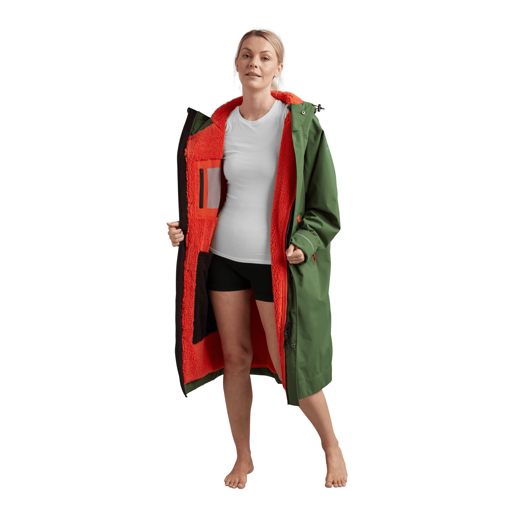 Women's Long Sleeve Dry Waterproof Changing Robe Alter EVO - Forest Green