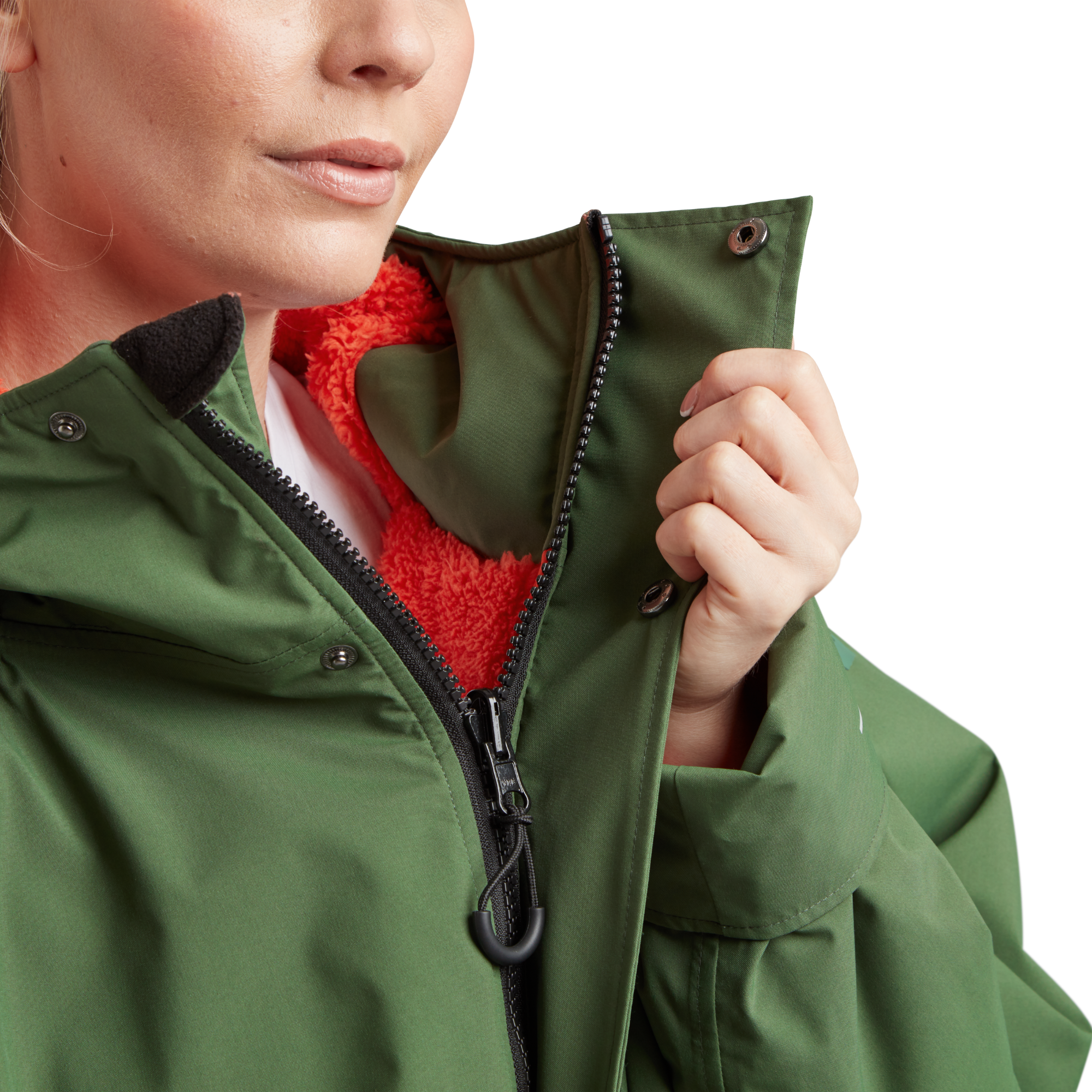 Women's Long Sleeve Dry Waterproof Changing Robe Alter EVO - Forest Green