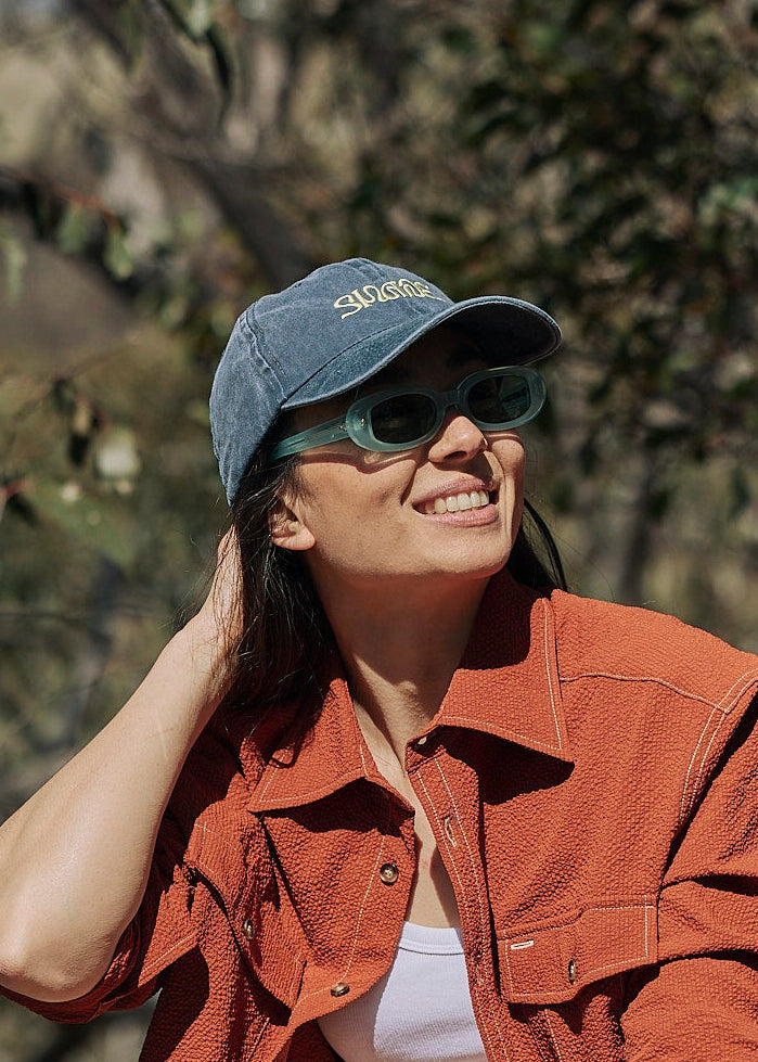 Sun Ray Shade Cap Washed Navy