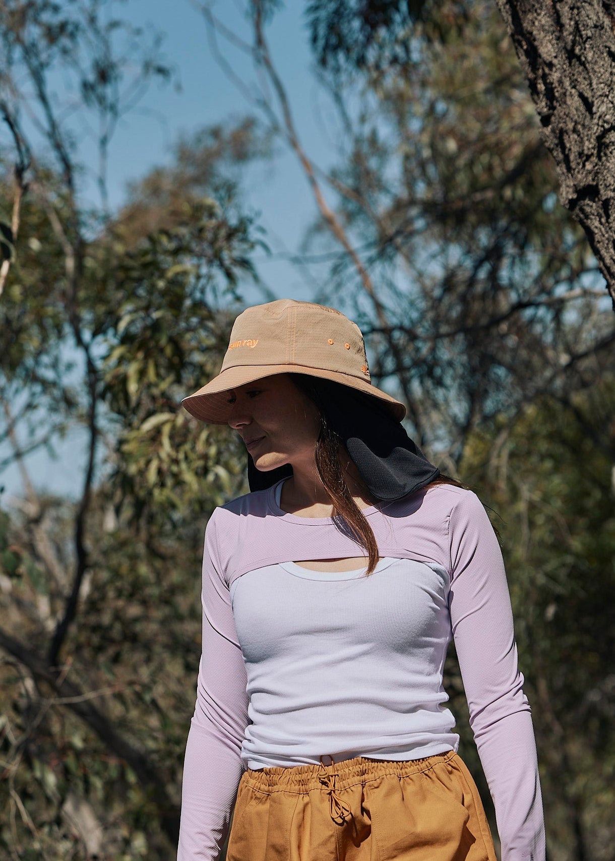 Sun Ray UPF50+ Convertible Bucket Hat with legionnaire flap