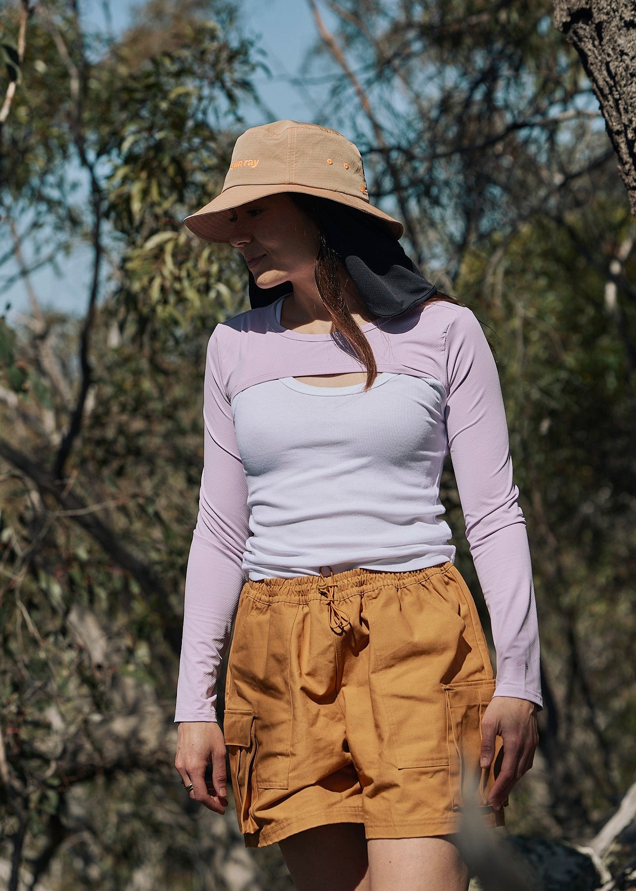 Sun Ray Shady Shoulders UPF50+ Sun Shrug arms sleeves protection bolero lilac