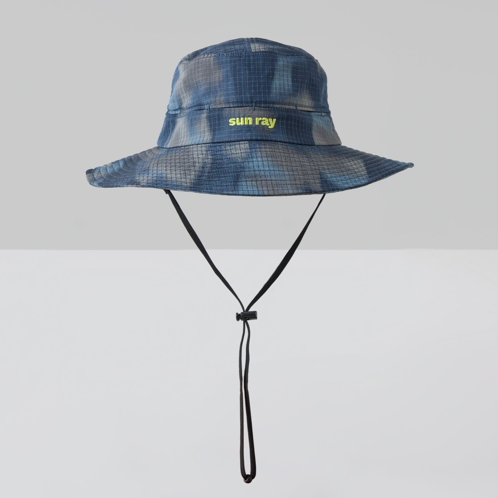 Sun Ray Breezy Brim Hat UPF50+ camo ripstop wide brim hat with 360° mesh ventilation, adjustable toggle fit and detachable chin strap