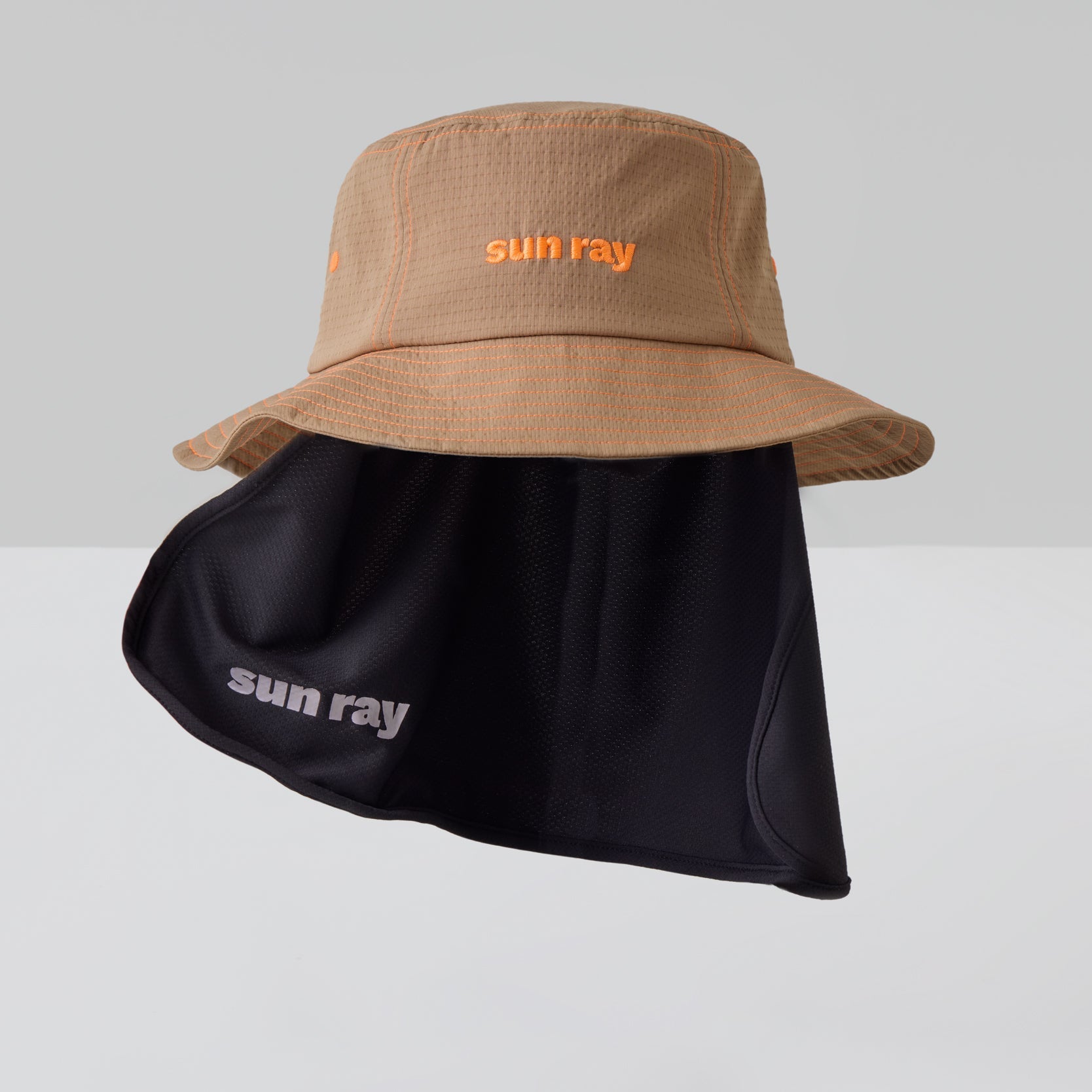 Sun Ray UPF50+ Convertible Bucket Hat with legionnaire flap