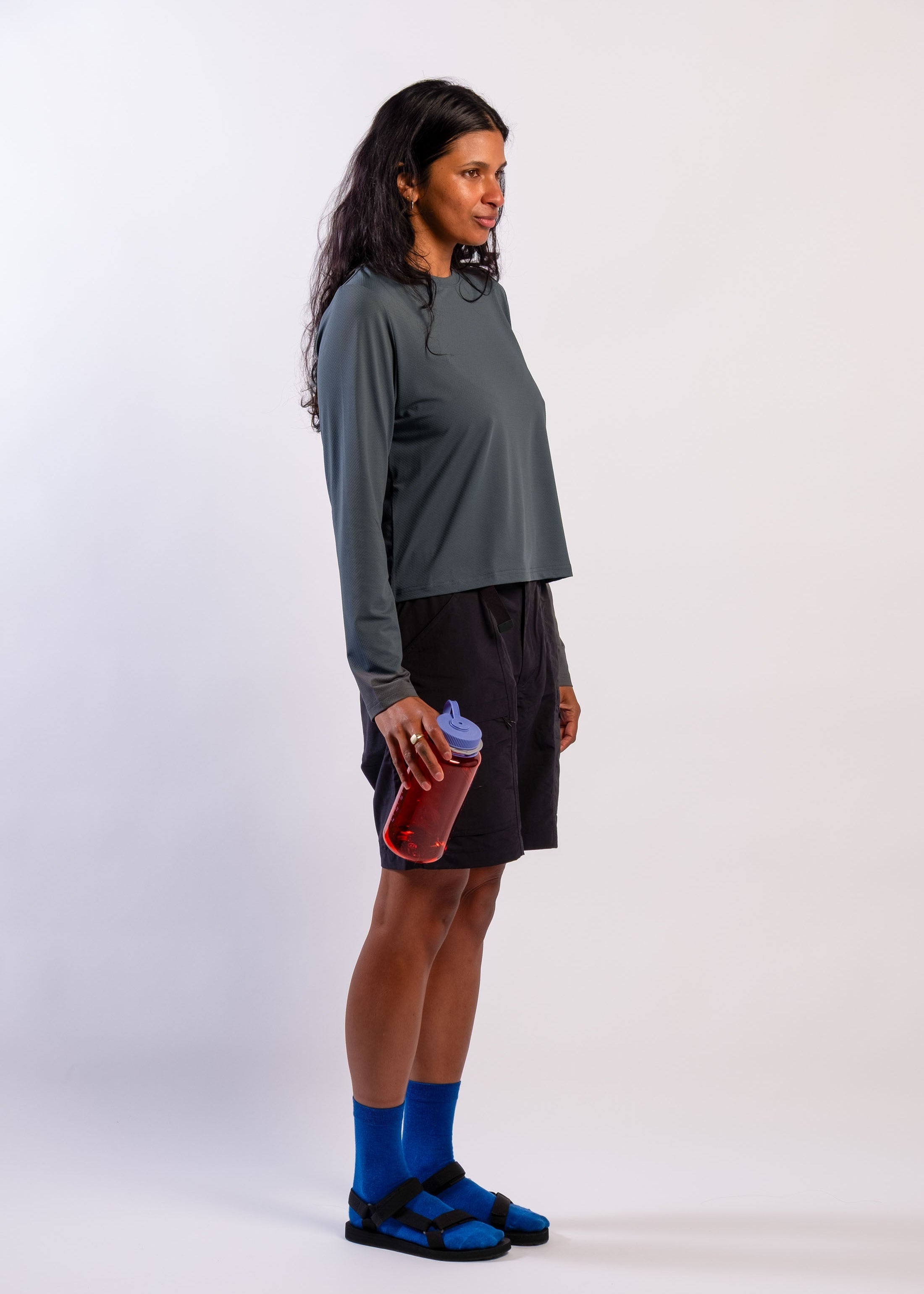 Sun Ray UPF50+ Sun Protection Clothing All G Long Sleeve Tee deep teal boxy fit