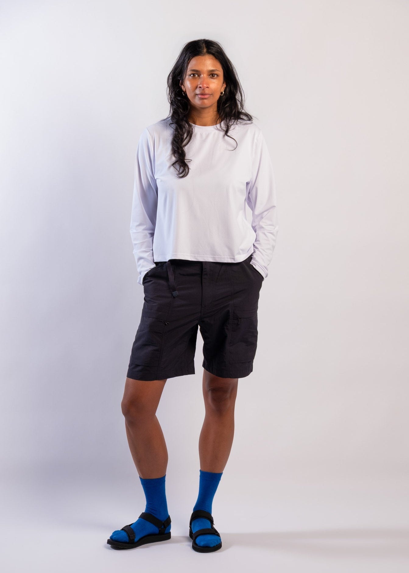 Sun Ray UPF50+ Sun Protection Clothing All G uv Tee long sleeve womens white