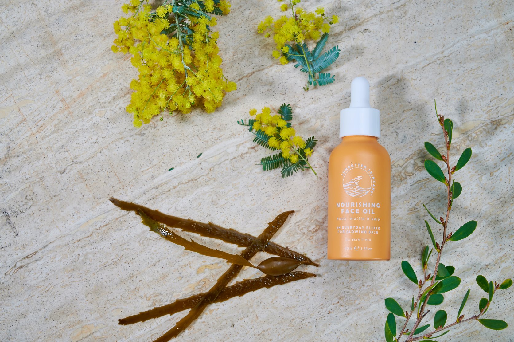 Face Oil Boab, Wattle & Kelp Skin Care SunButter Skincare