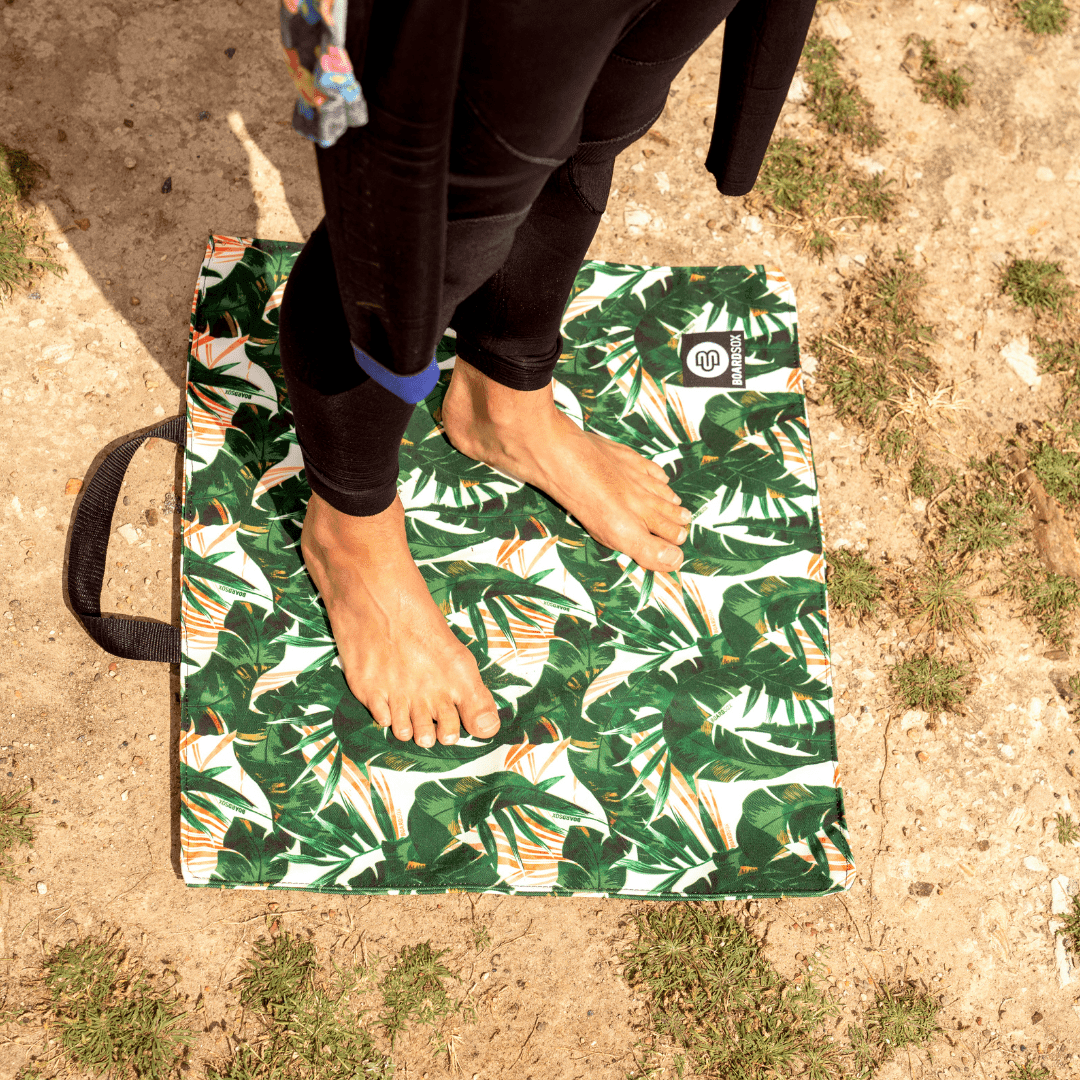 Green Leaf Boardsox Surf Change Mat - BOARDSOX® Australia