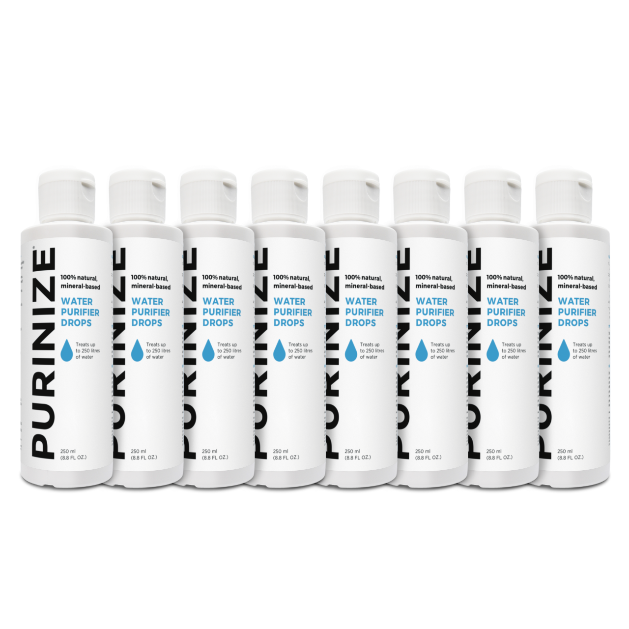PURINIZE® WATER PURIFIER DROPS 250 ML 8-PACK (15% OFF)
